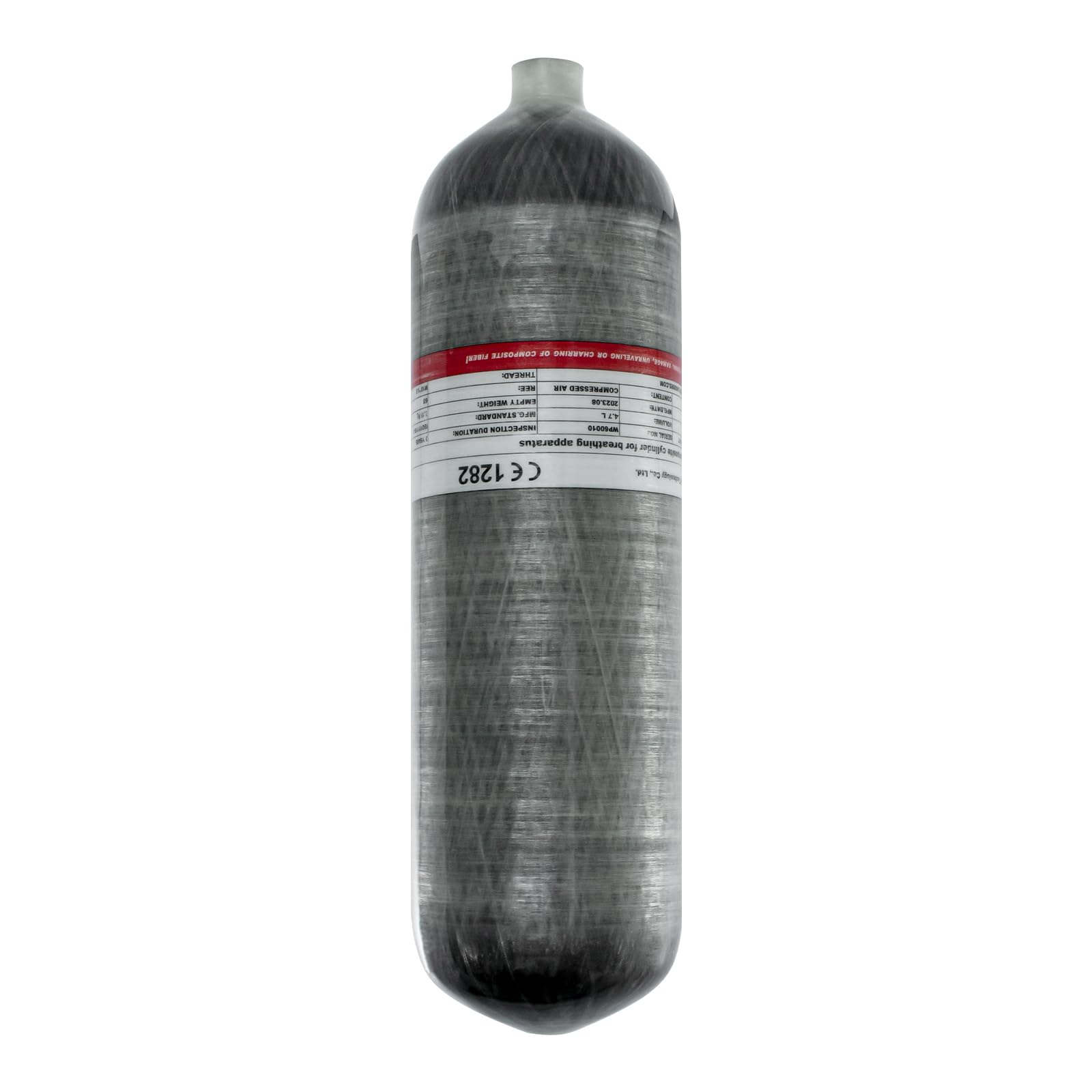 **TUXING 4500Psi Carbon Fiber Scuba Tank 4.7L 286Cu in High Pressure Diving Cylinder for Scuba Diving, PCP Air Rifles, Firefighting, Snorkeling & Water Sports – Lightweight & Durable**