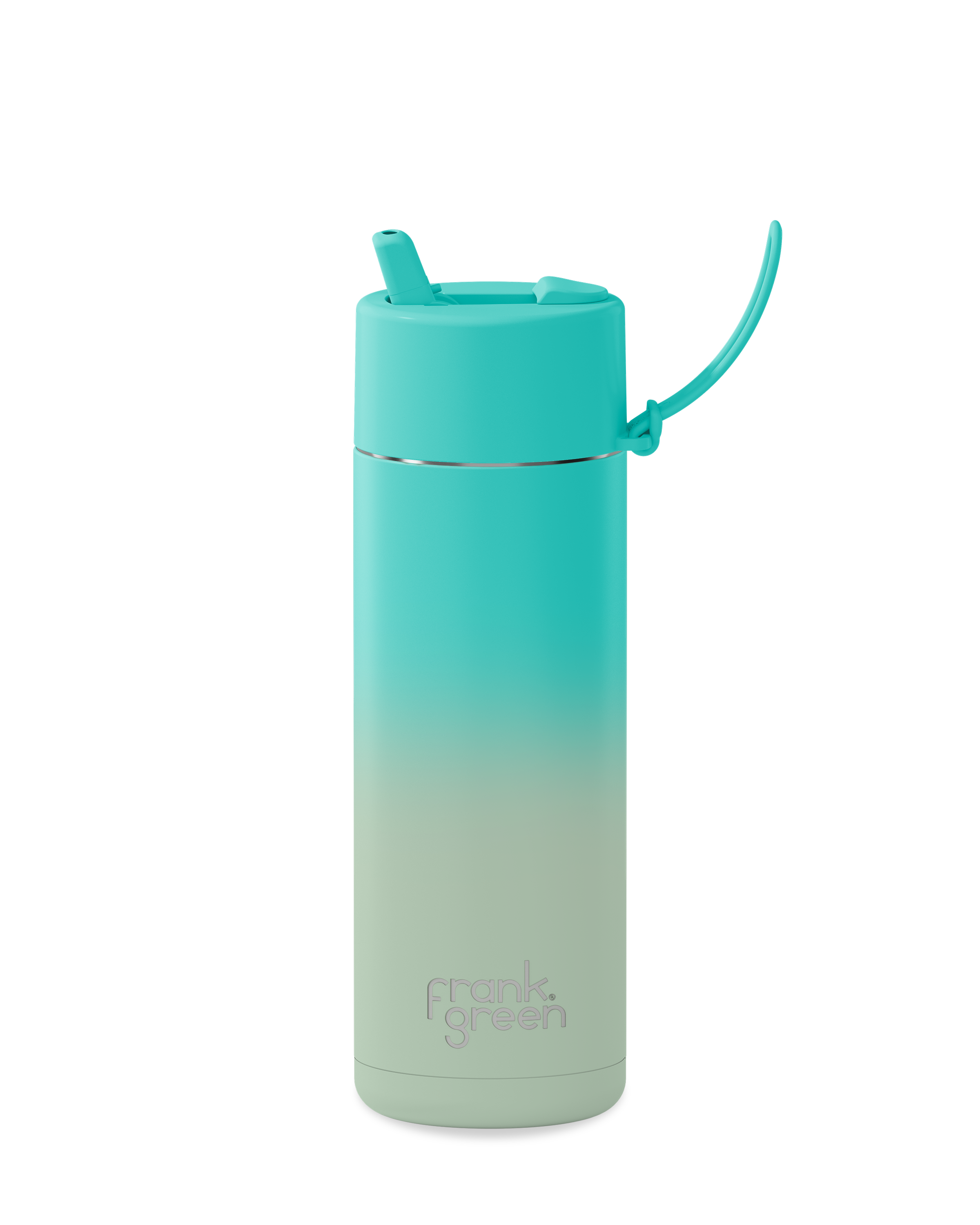 Gradient Ceramic Reusable Water Bottle 20oz (595ml) - Eco-Friendly Insulated Travel Mug for Hot & Cold Drinks at Home, Office or Gym