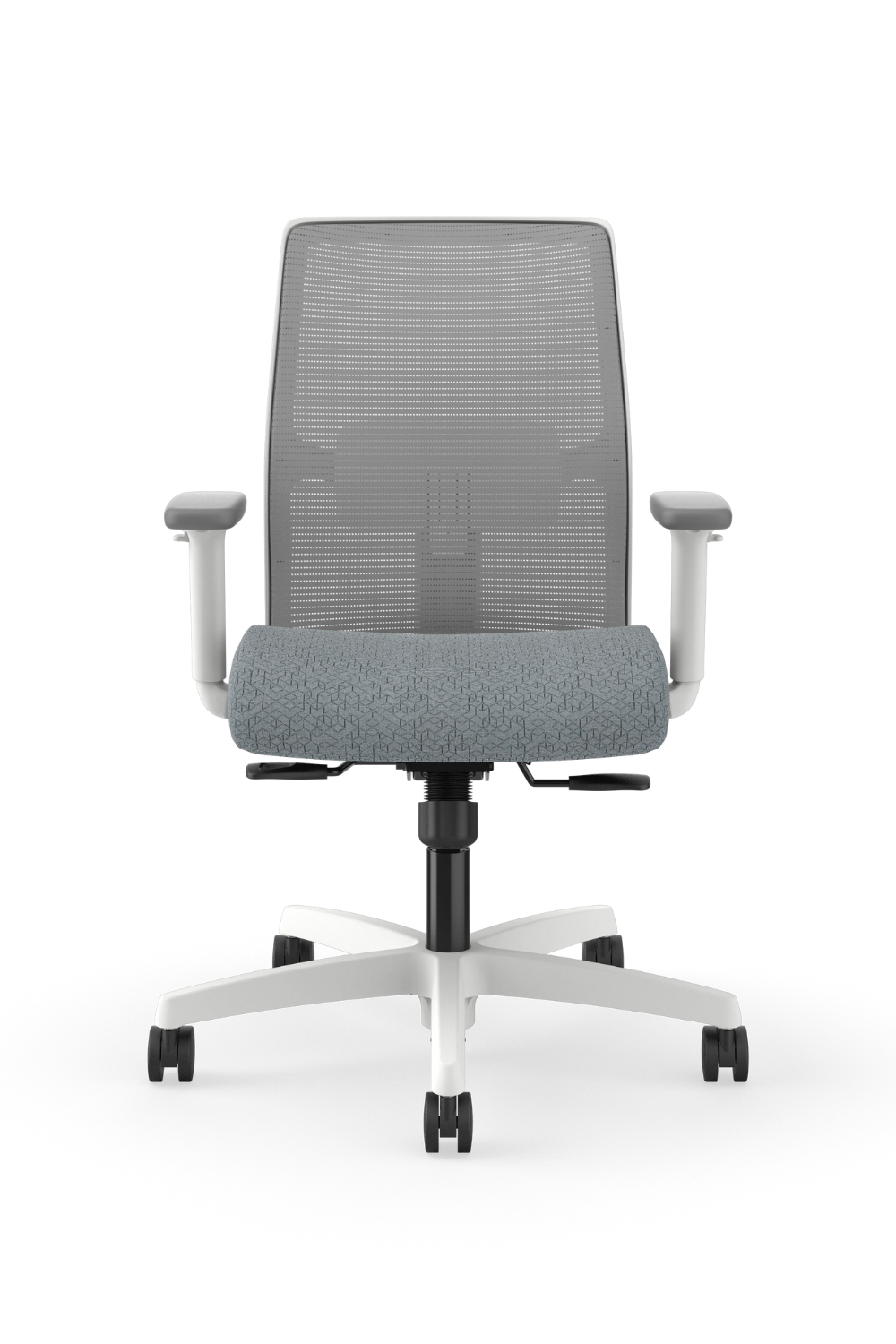 HON Ignition Mesh Basalt Office Chair with Fixed Arms - Ergonomic Desk Chair for Home & Office Workspace, Comfortable Seating for Long Hours