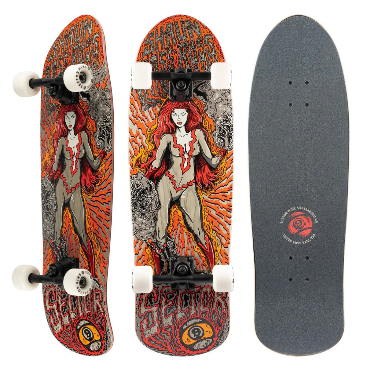Sector 9 Boss Ross BLAZE Complete Skateboard - Professional 31