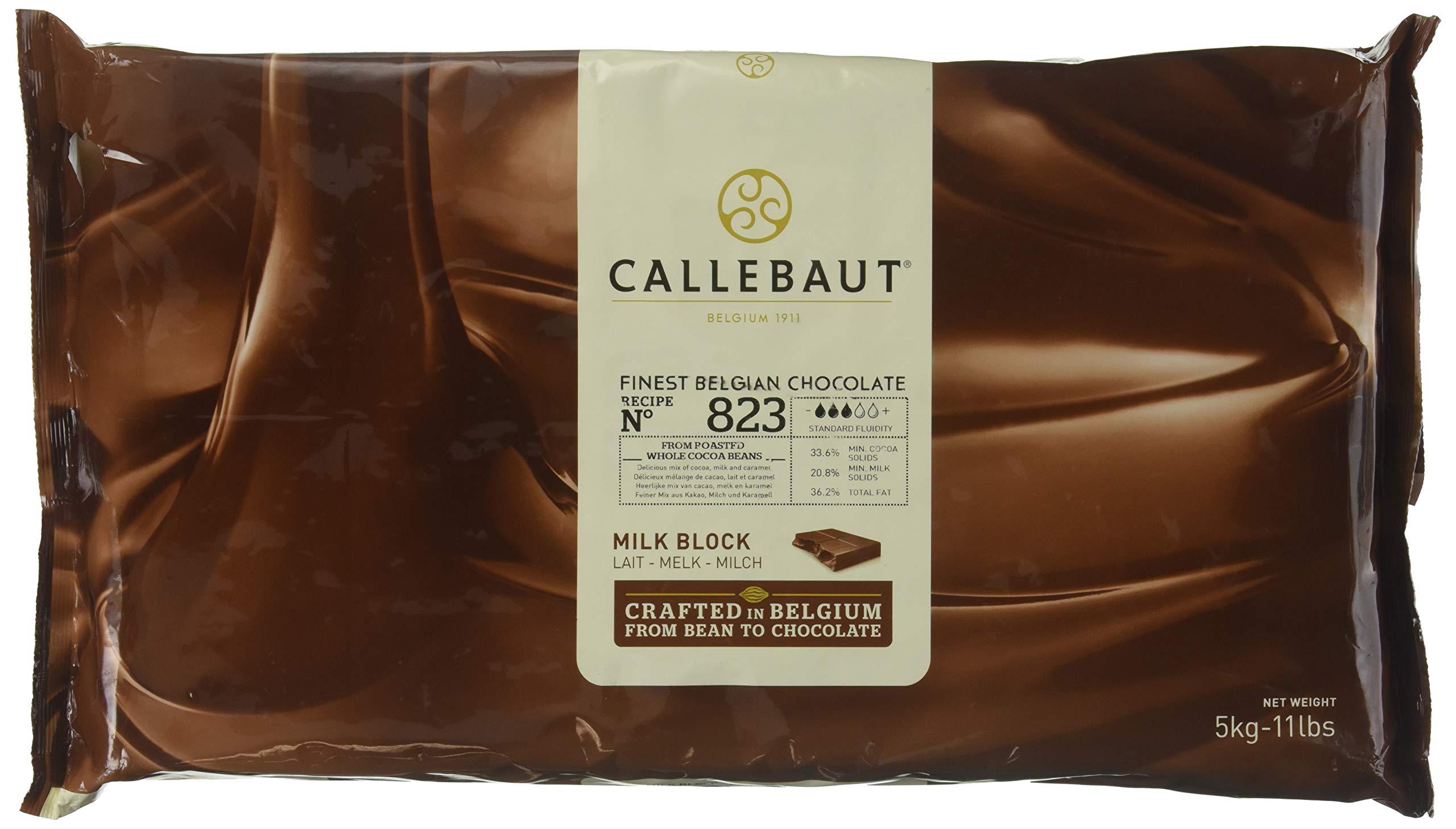 Premium Callebaut Belgian Milk Chocolate 5kg - High-Quality Baking Chocolate for Cakes, Cookies & Desserts - Perfect for Professional Chefs & Home Bakers