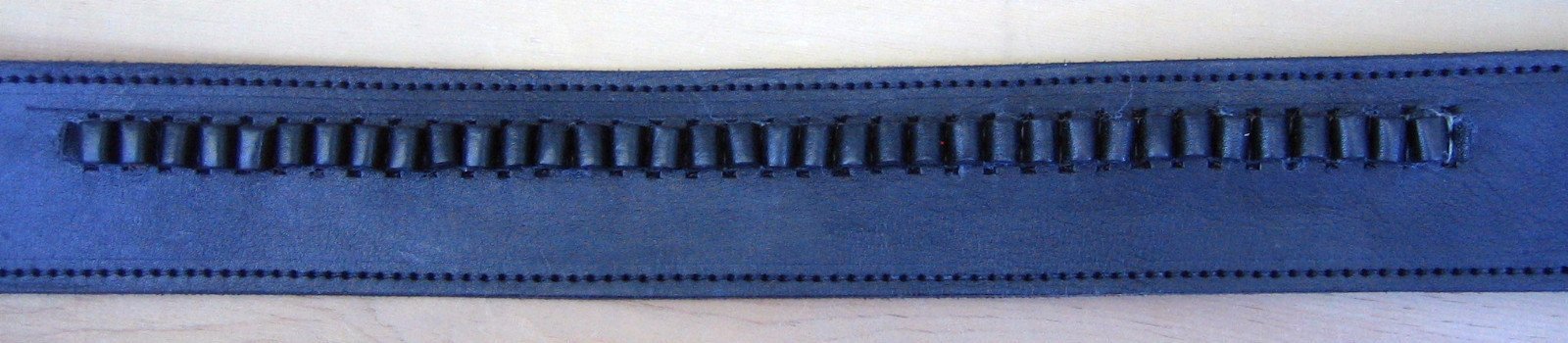 GUNS4US Black Leather 22 Cal LC Ammo Belt - Western Cowboy Gun Accessory for Shooting & Hunting