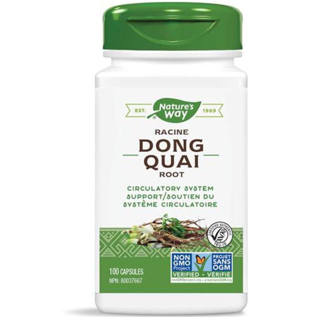 Nature's Way Dong Quai Root Extract 100 Capsules - Herbal Supplement for Women's Hormonal Balance & Menstrual Support - Perfect for PMS Relief & Menopause Comfort