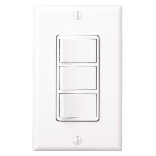 Broan 77DW Bathroom Exhaust Fan with Heater, Light & Night Light - 3 Switch 4 Function Control for Ventilation, Heating & Illumination - Perfect for Bathrooms, Laundry Rooms & Small Spaces