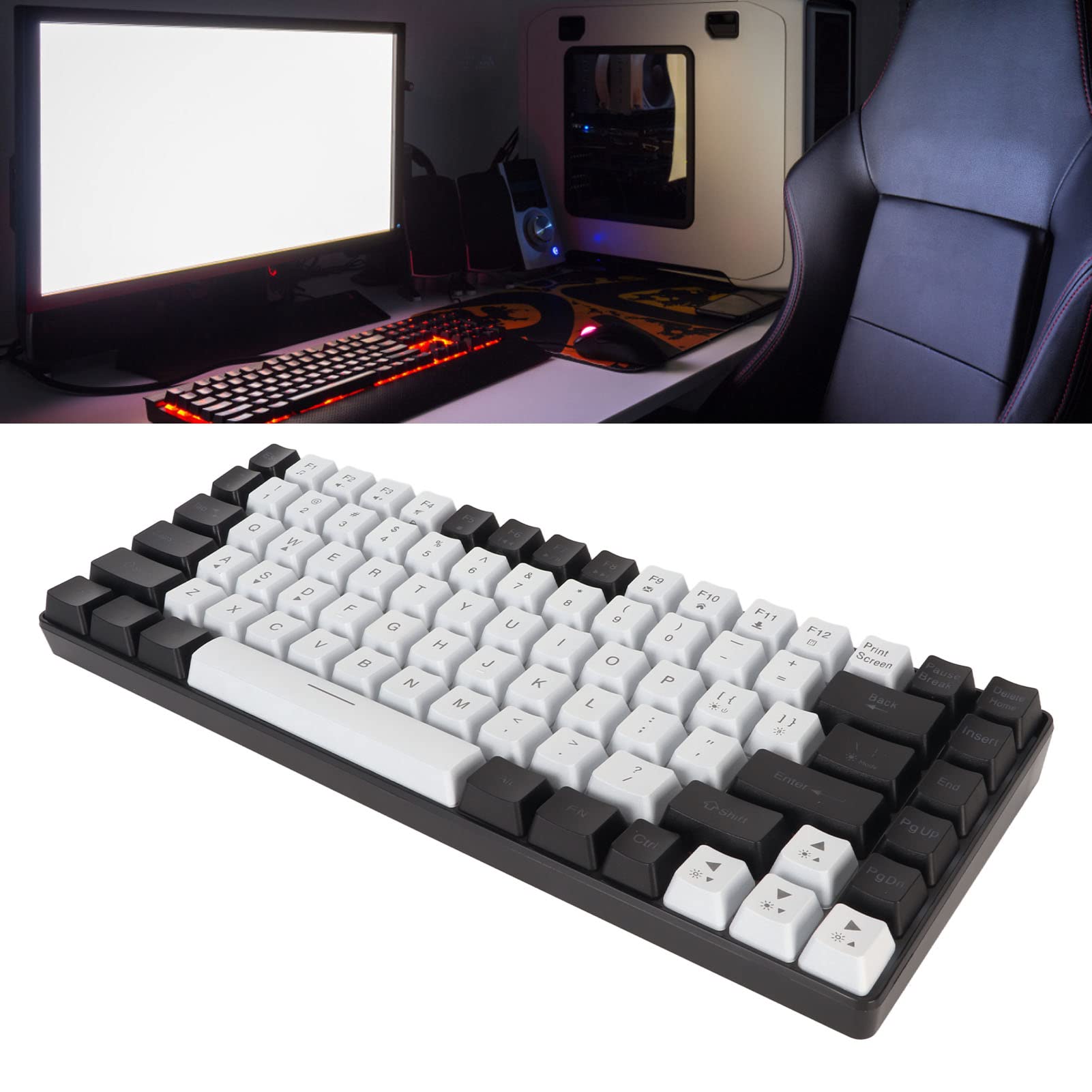 Annadue 84-Key RGB Mechanical Keyboard for Gaming & Office