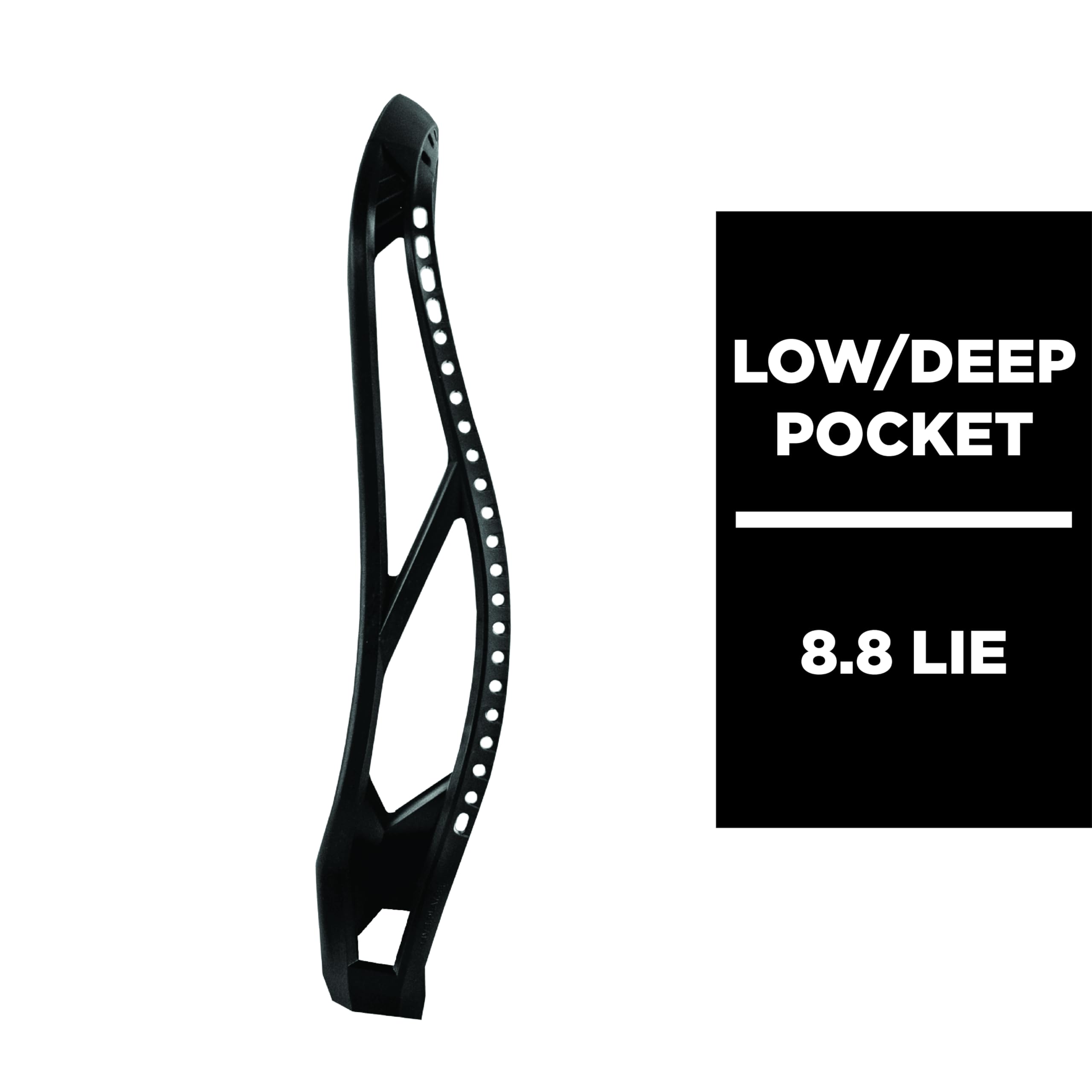 Epoch Integra Z-One Unstrung Lacrosse Head - Lightweight & Durable for Attack & Midfield Players - Perfect for Training, Games & Competitive Play