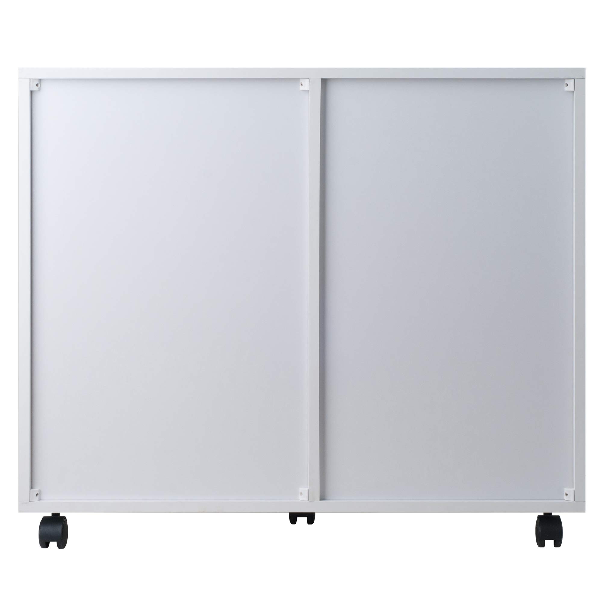 Winsome Wood Halifax White Storage Organizer for Home Office, Kitchen, Bathroom & Closet