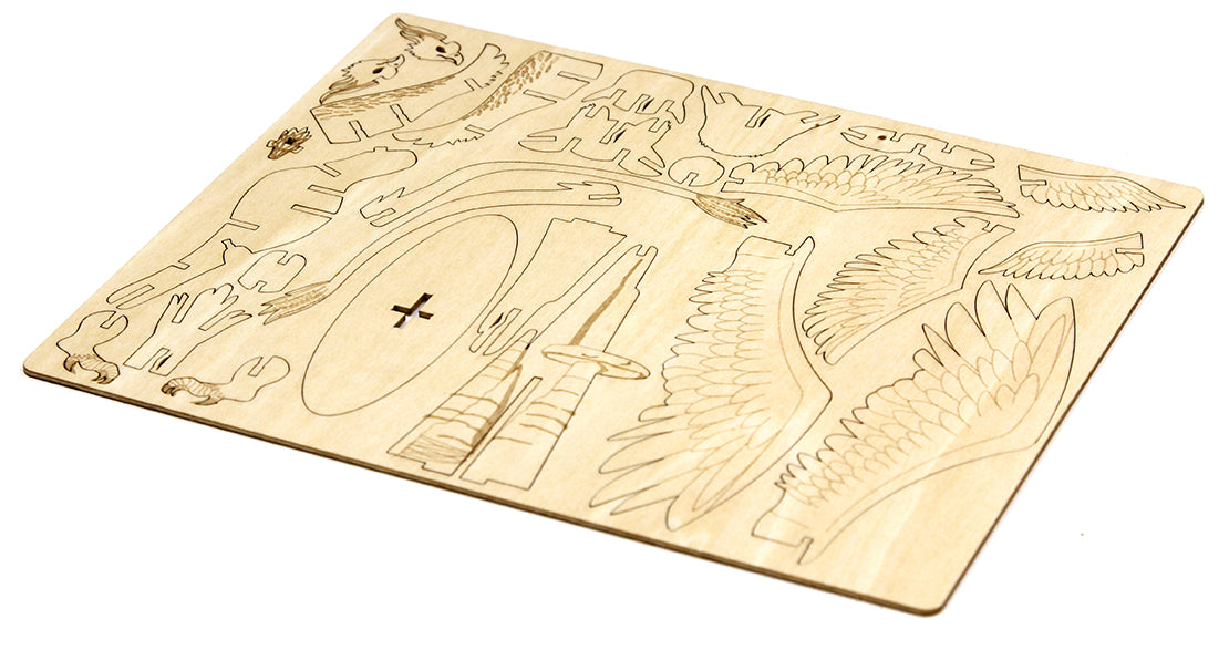 Fantastic Beasts Thunderbird 3D Wood Model Kit with Book - DIY Wooden Puzzle for Adults & Teens - Perfect for Harry Potter Fans, Home Decor, and Creative Gifts