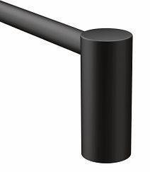 Moen Align 18-Inch Towel Bar in Matte Black - YB0418BL - Bathroom Towel Rack for Modern Homes & Spa-Like Showers