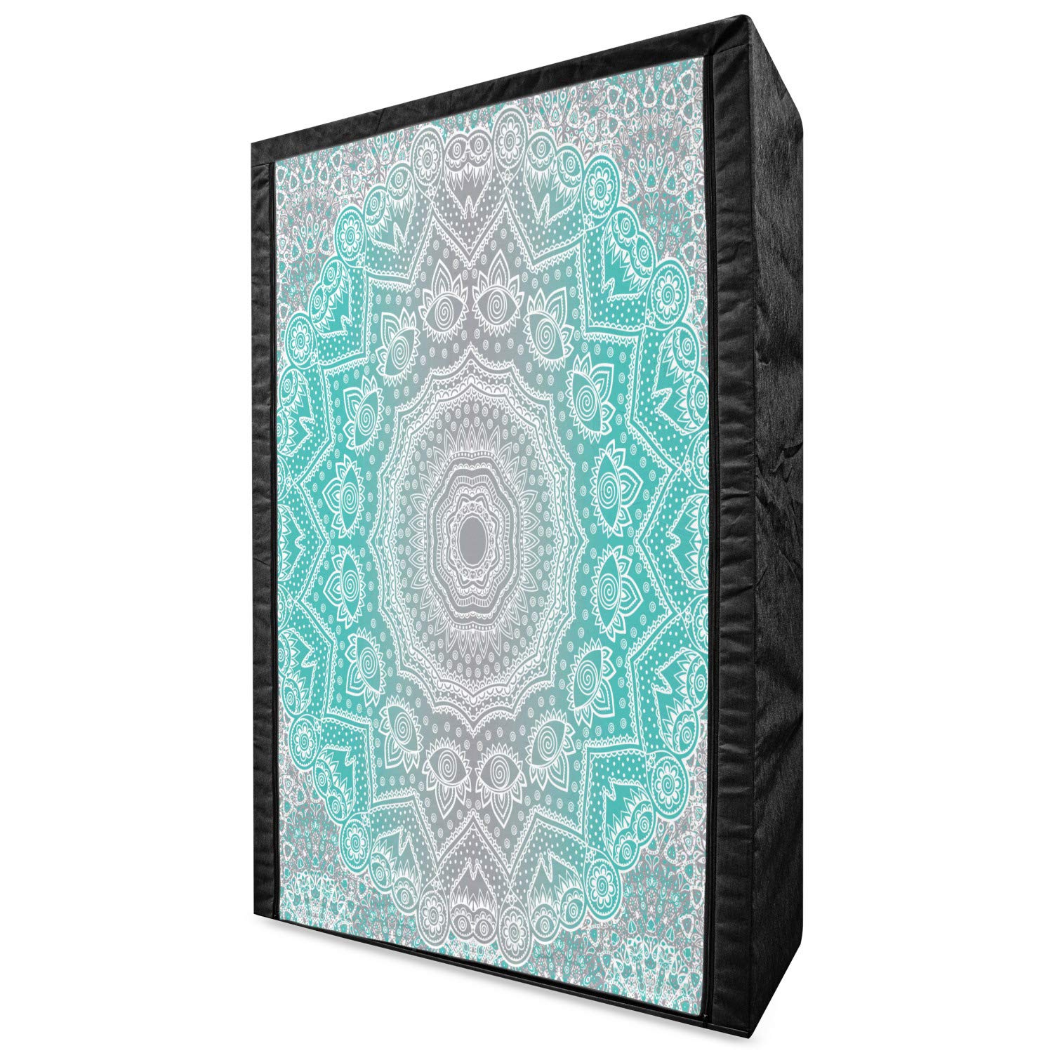 Ambesonne Portable Fabric Wardrobe Closet with Shelves - 42.5