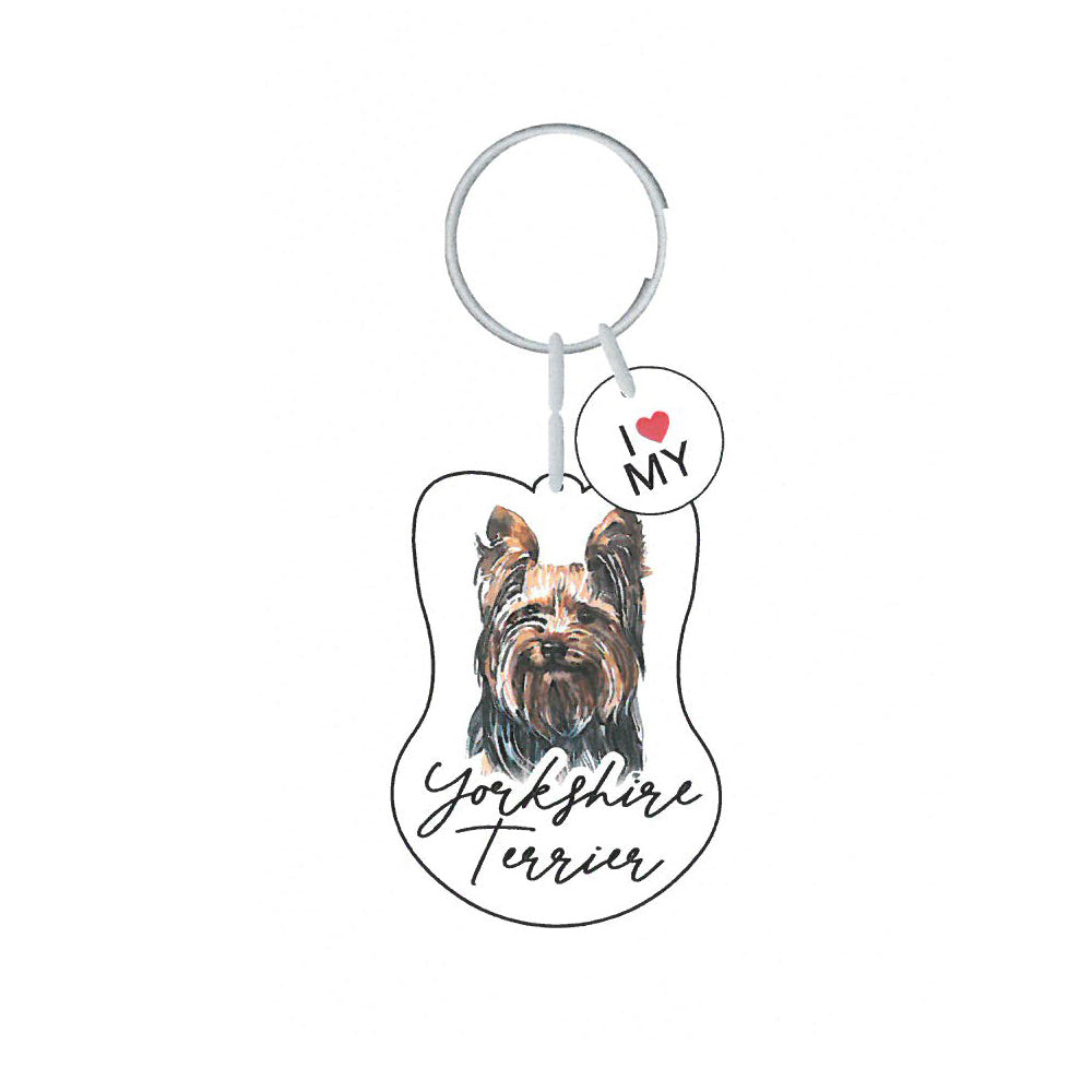 Splosh Pet Keychain - Yorkshire Terrier Dog Lover Gift, Cute Animal Keyring for Keys, Purse & Backpack - Perfect for Dog Owners, Pet Lovers & Yorkshire Terrier Fans
