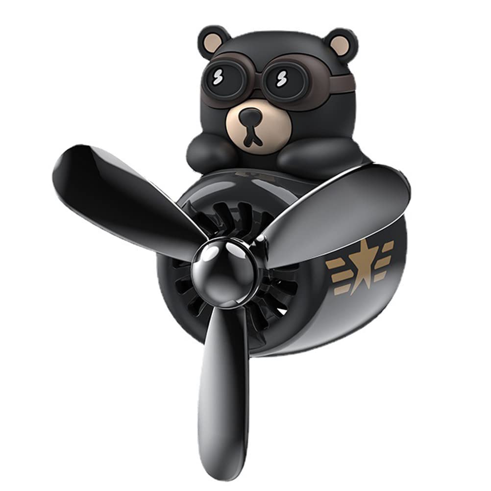 Enfudid Cute Rotating Propeller Car Air Freshener - Aromatherapy Vent Clip Diffuser for Car, Home & Office | Creative Car Perfume Decoration & Air Outlet Vent Freshener | Perfect for Daily Commute, Road Trips & Workspace Aromatherapy