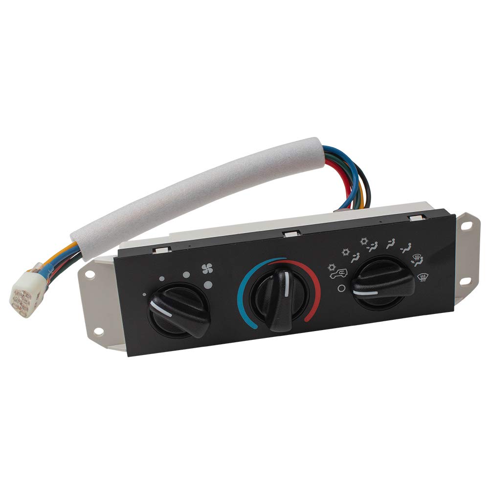 Brock A/C and Heater Blower Motor Control Switch Replacement for 1999-2001 Jeep Wrangler TJ - Perfect for Off-Road Adventures & Climate Control Maintenance