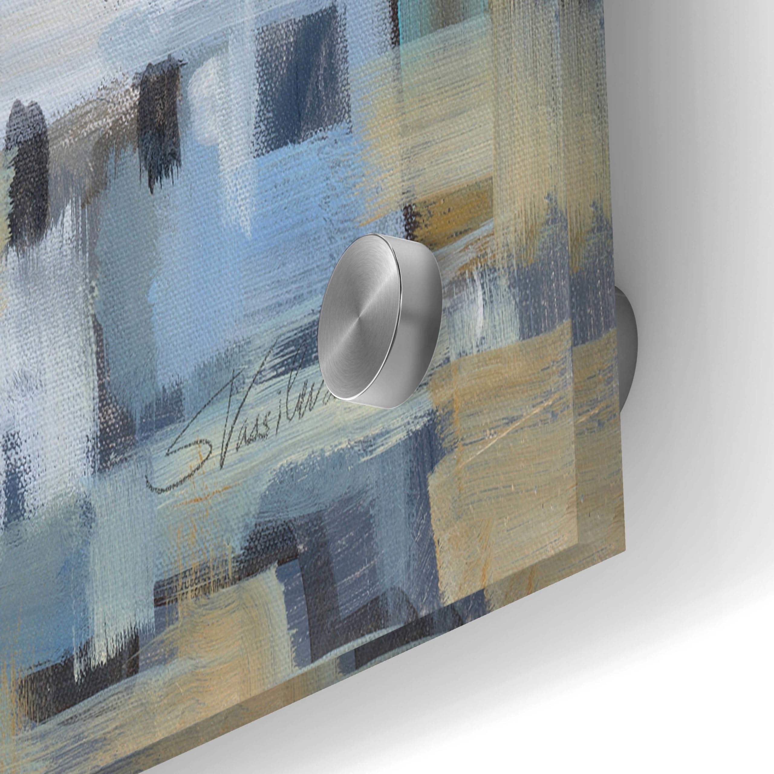Silvia Vassileva 'Santorini View I' Acrylic Glass Wall Art - 36x24 Inches Modern Home Decor for Living Room, Bedroom & Office