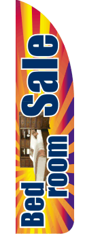 Feather Flag Banner for Sidewalk Advertising - Lightweight & Durable (Flag Only) | Perfect for Storefront Sales, Bedroom Decor, and Outdoor Events