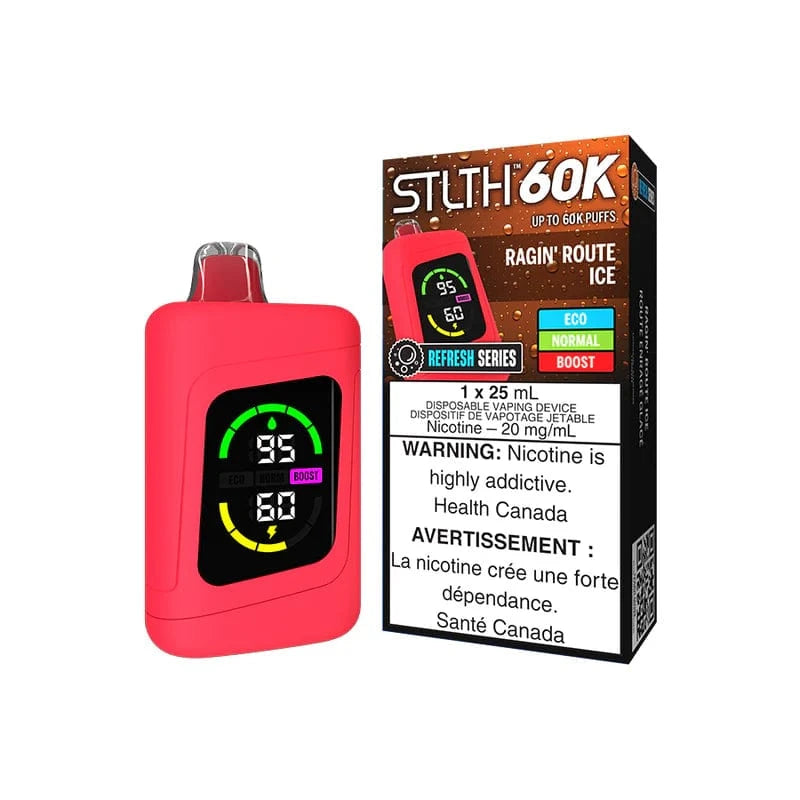 STLTH 60K Disposable Vape - 60000 Puffs & 25mL E-Liquid Capacity | Long-Lasting Vaping Device for Travel, Parties & Daily Use | Ontario Compliant