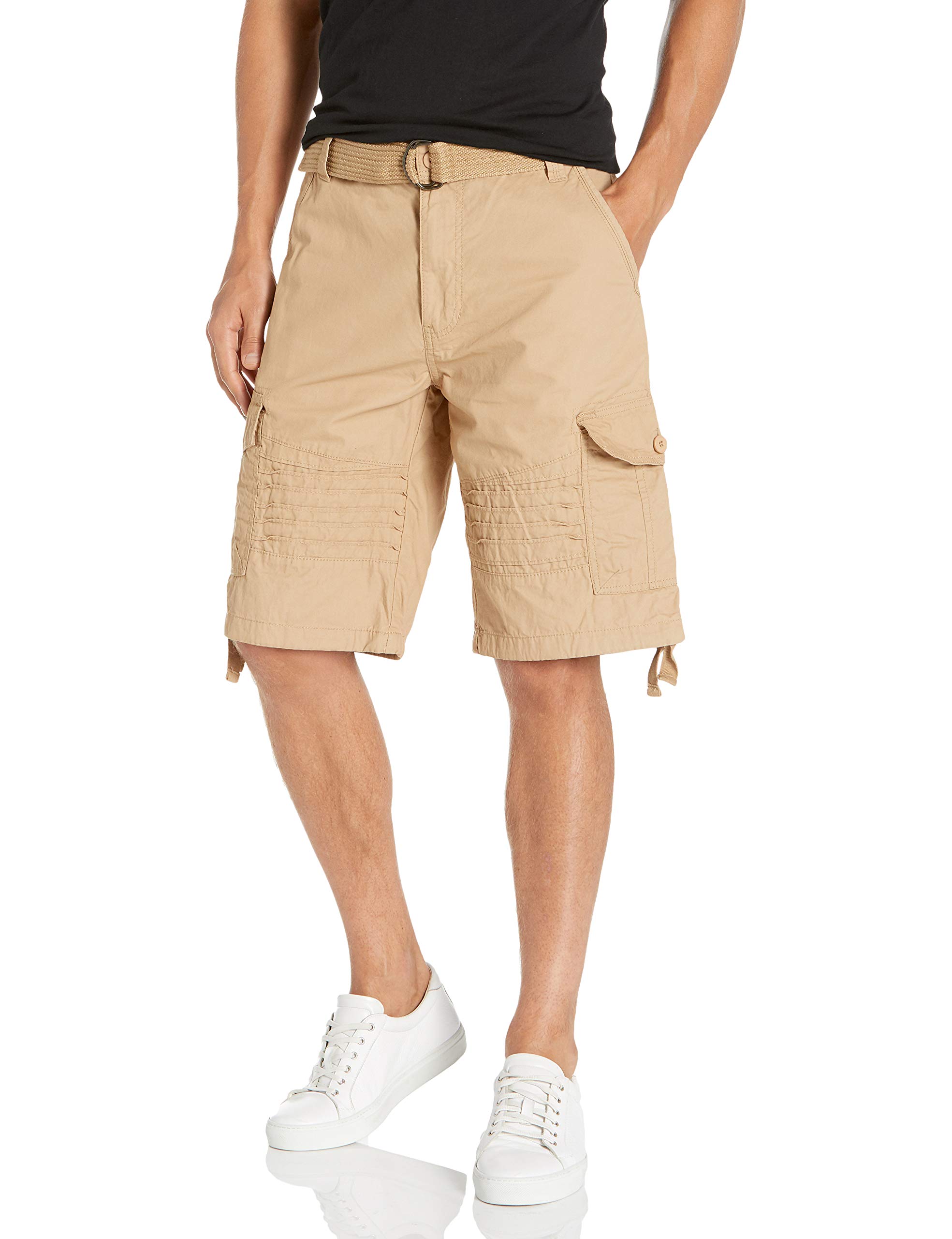 Southpole Men's Casual Shorts - Lightweight, Breathable & Comfortable Summer Shorts for Outdoor Activities, Gym, and Travel