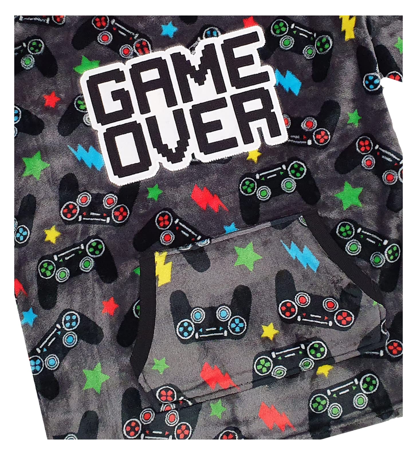 Boys Girls Gamer Gaming Oversized Fleece Hoodie - Soft & Warm Pullover Sweatshirt for Kids & Teens - Perfect for Gaming, School & Outdoor Activities