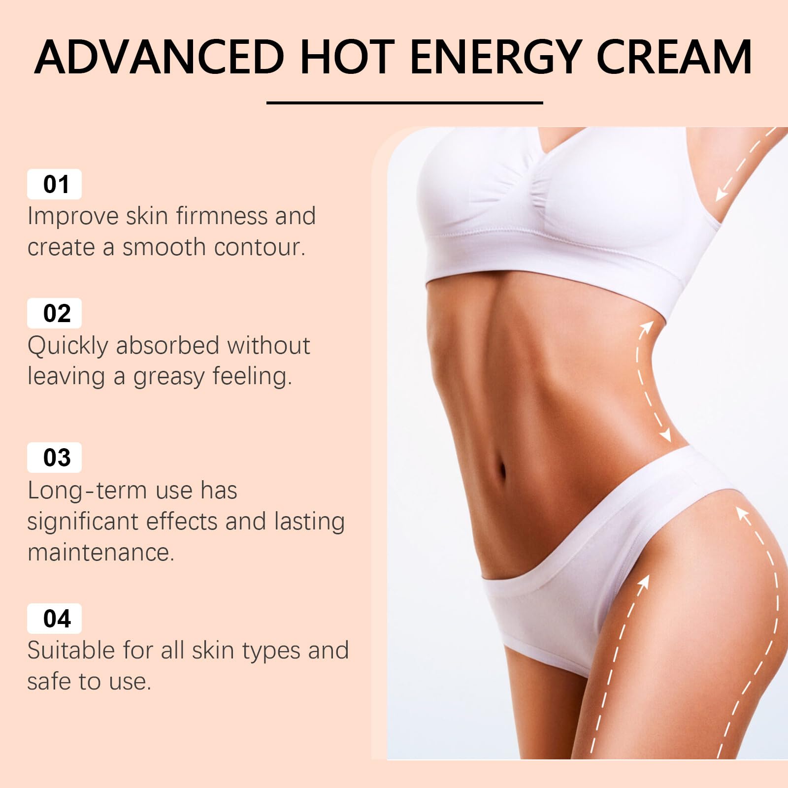 Advanced Hot Sweat Cream for Weight Loss & Detox - 7 Day Flash Sweat Enhancer for Faster Results - Premium Body Care Cream for Sauna, Workout & Post-Exercise Recovery (1)