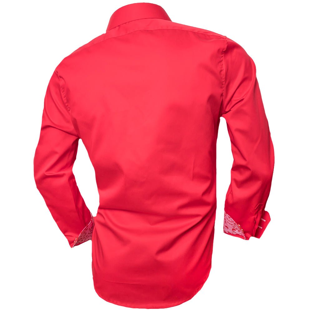 Valentine's Day Dress Shirts for Men - Red & Pink Romantic Formal Shirts - Made in USA - Perfect for Date Night, Anniversary & Wedding Occasions