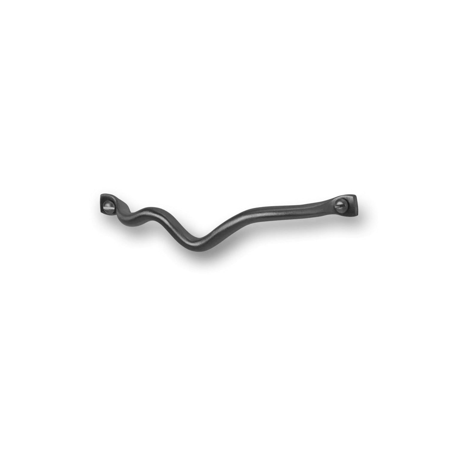 FERM LIVING Curvature Handle - Black Brass Cabinet Pulls & Drawer Handles for Modern Kitchen & Bathroom Hardware