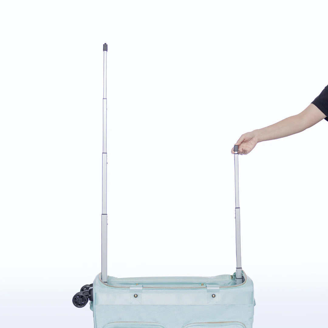 Rac n Roll Large Black Travel Bag with Built-in Wheels - Perfect for Airports, Gym, and Weekend Getaways