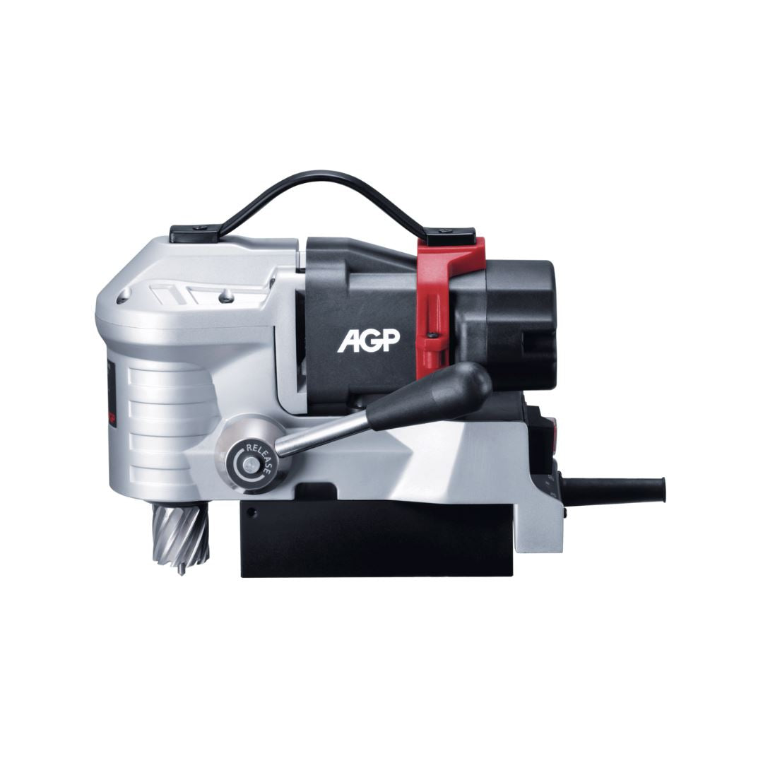 AGP Low Profile Magnetic Drill Press Core Drilling Machine - MD PMD3530 | Made in Taiwan | Heavy Duty Metal Drilling for Construction & Steel Fabrication
