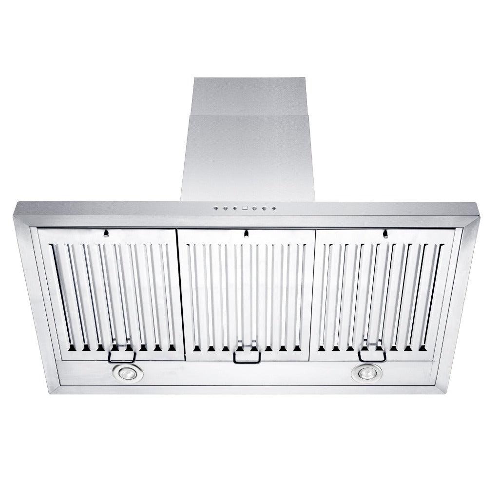 ZLINE KL3 Stainless Steel Convertible Wall Mount Range Hood - 36 Inch, 900 CFM, 3-Speed Fan - Perfect for Kitchen Ventilation & Smoke Removal in Home Cooking
