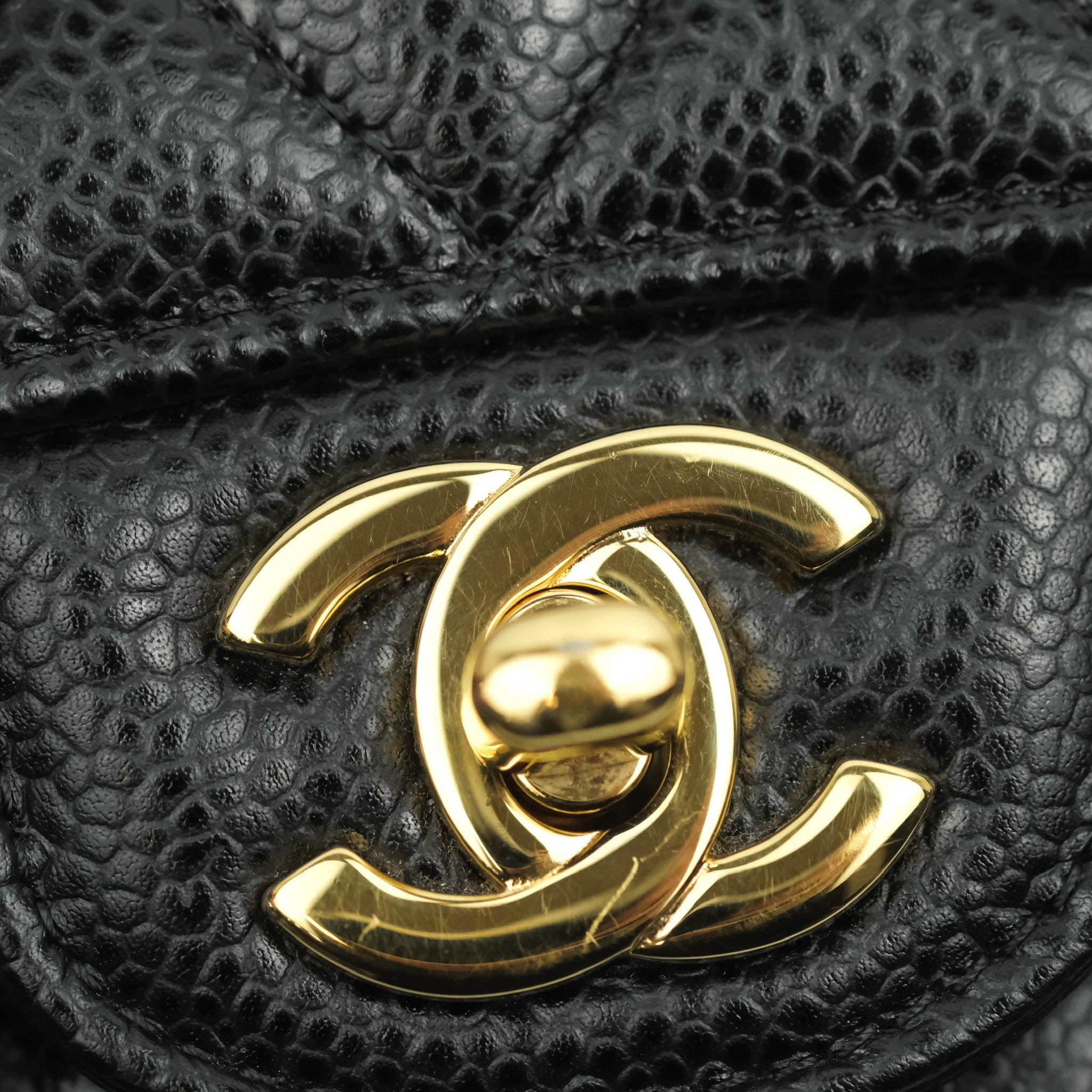 Chanel Classic Medium Double Flap Bag in Black Caviar Leather with Gold Hardware - Luxury Handbag for Women, Perfect for Work, Evening & Special Occasions