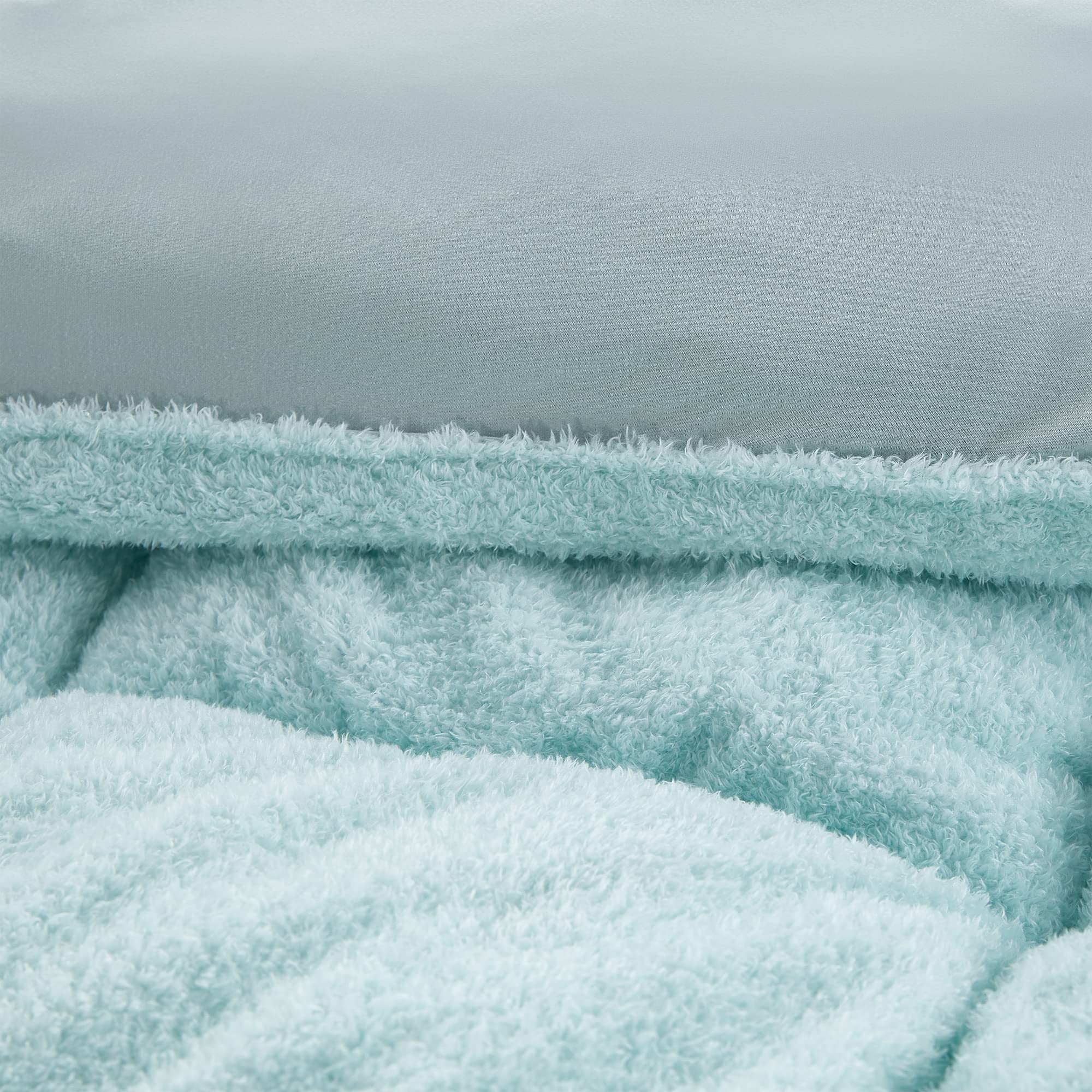 Byourbed Oh Sweetie Bare - Coma Inducer® Queen Size Comforter Set - Soft Chalk Blue Luxury Bedding - Perfect for Master Bedrooms, Guest Rooms & Cozy Sleep Retreats