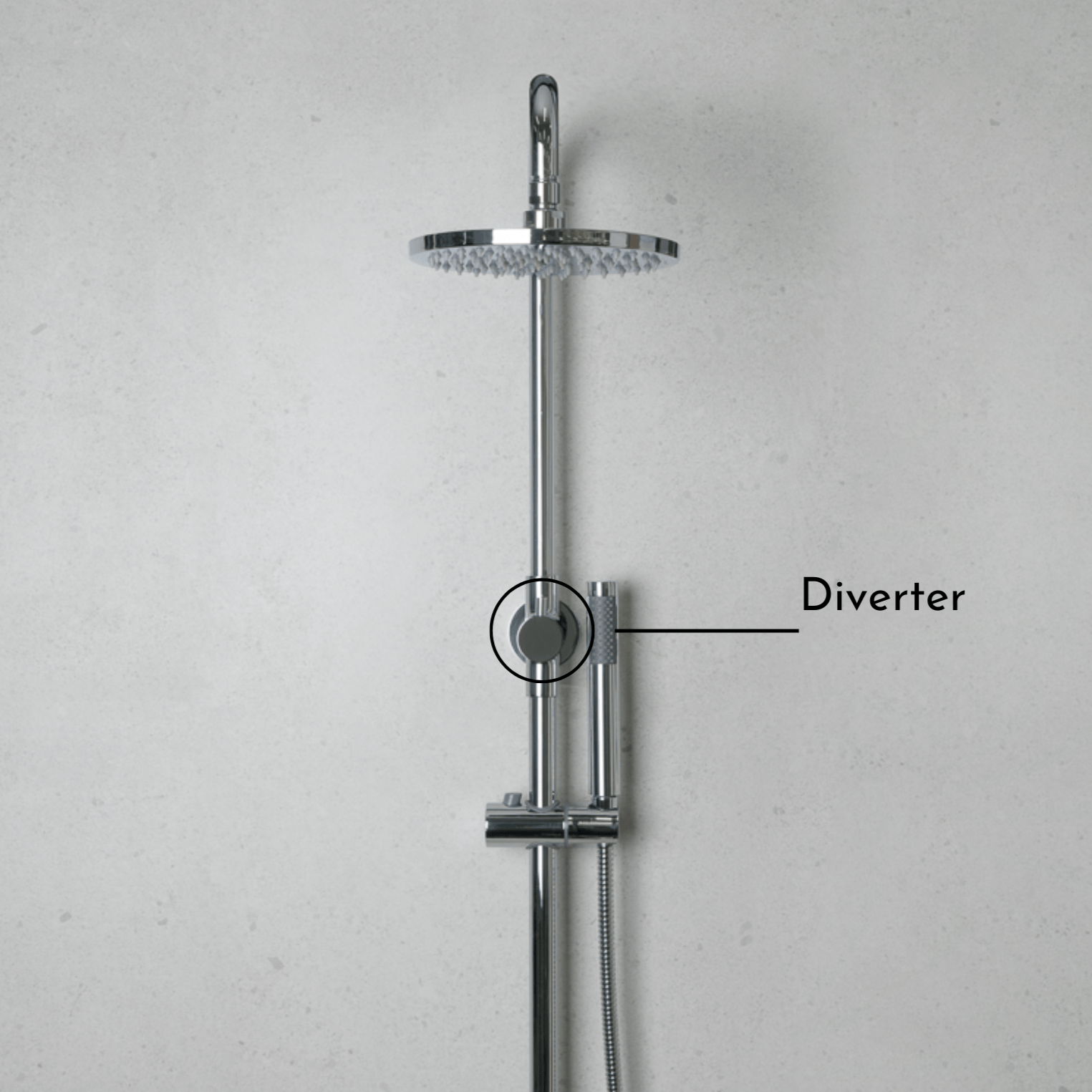 Premium Chrome Combination Shower System - Adjustable Rainfall Showerhead & Handheld Spray - Perfect for Bathroom Renovation & Spa-Like Experience