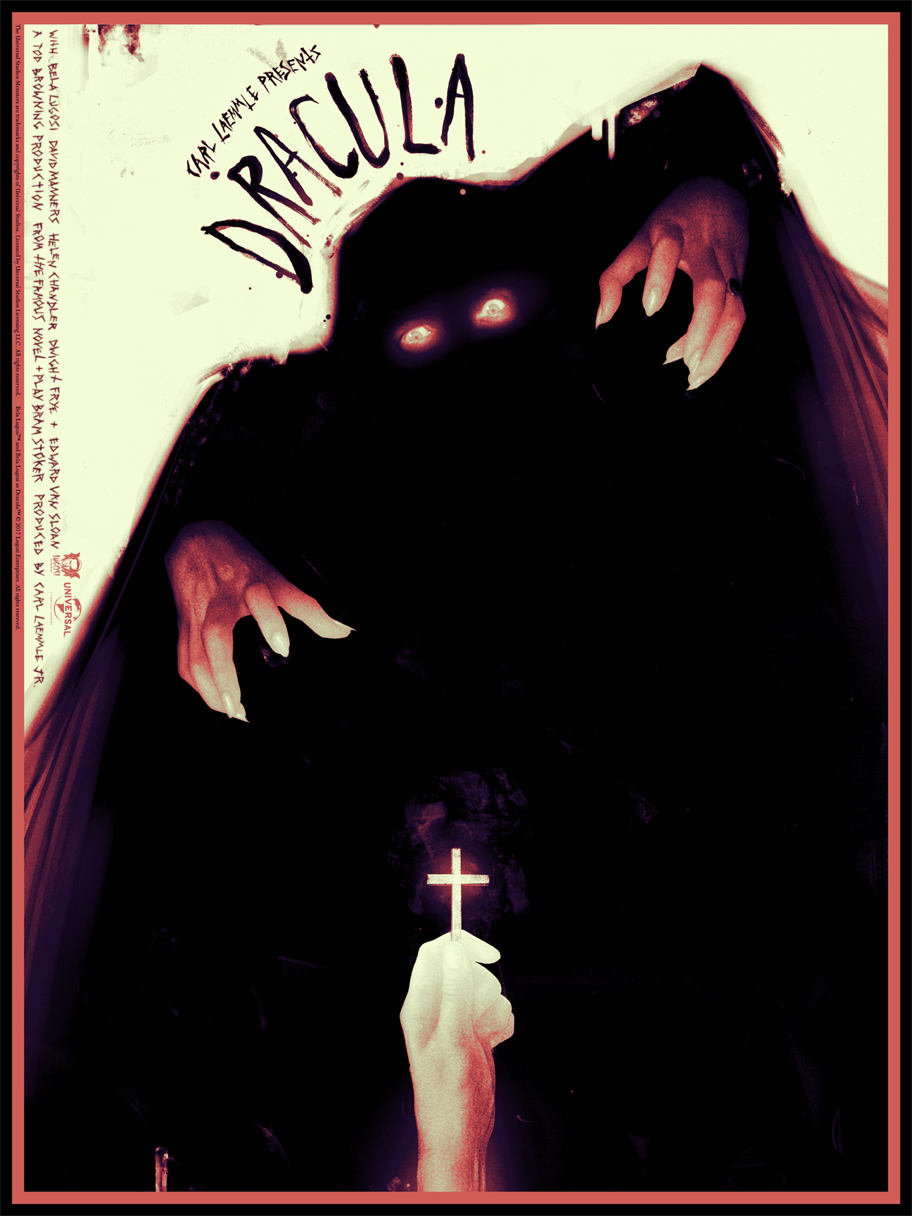 Dracula Movie Poster - Gothic Horror Film Wall Art for Home Theater, Bedroom & Office Decor