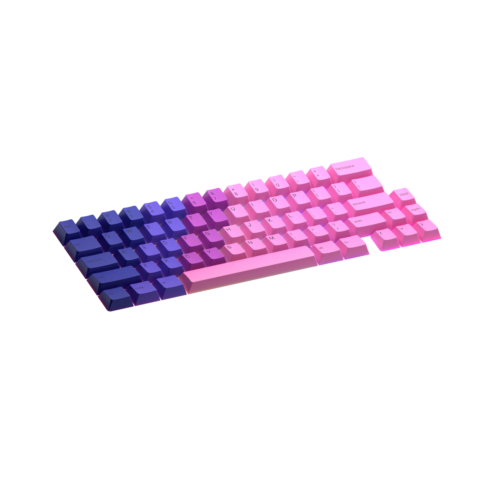 Nebula Keycaps for Mechanical Keyboards - Custom RGB Backlit Keycap Set for Gaming & Typing - Perfect for PC, Mac, and Laptop Keyboards