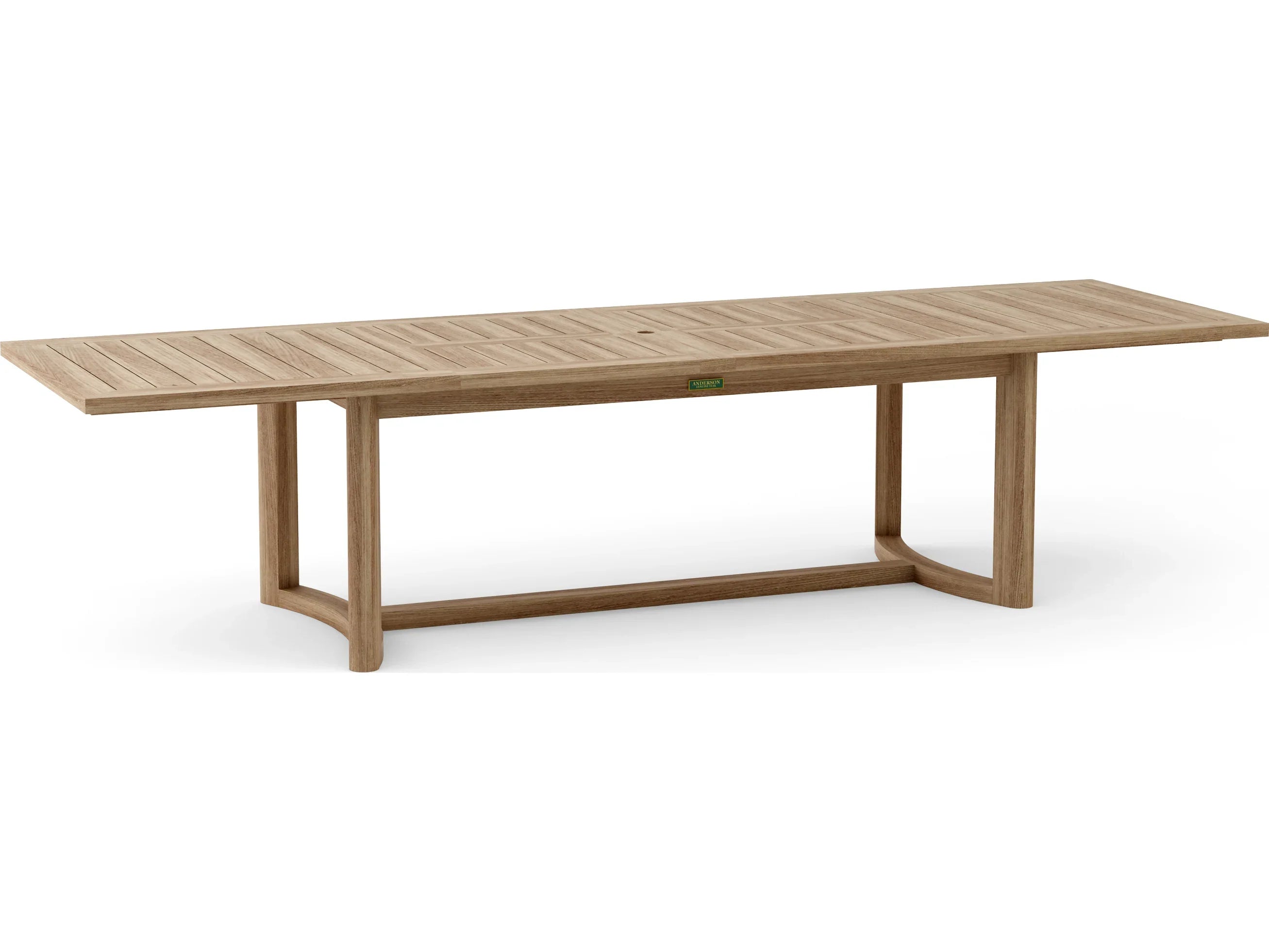 Anderson Teak Coronado Extendable Dining Table with Umbrella Hole - Outdoor Patio Furniture for Garden, Deck, and Poolside Entertaining | DS 311