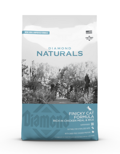 Premium Diamond Naturals Finicky Chicken Cat Food - Grain-Free Dry Cat Food for Picky Eaters (2 Sizes) - Ideal for Indoor Cats & Sensitive Stomachs