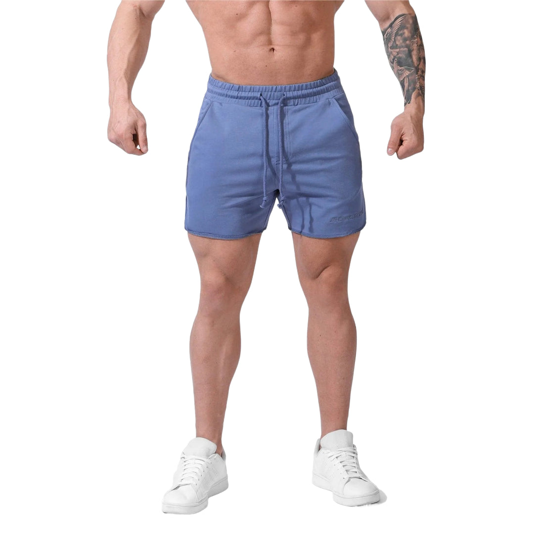Jed North Motion 5 Sweat Shorts for Men - Lightweight Quick-Dry Athletic Shorts with Pockets - Perfect for Running, Gym Workouts & Casual Wear - Blue