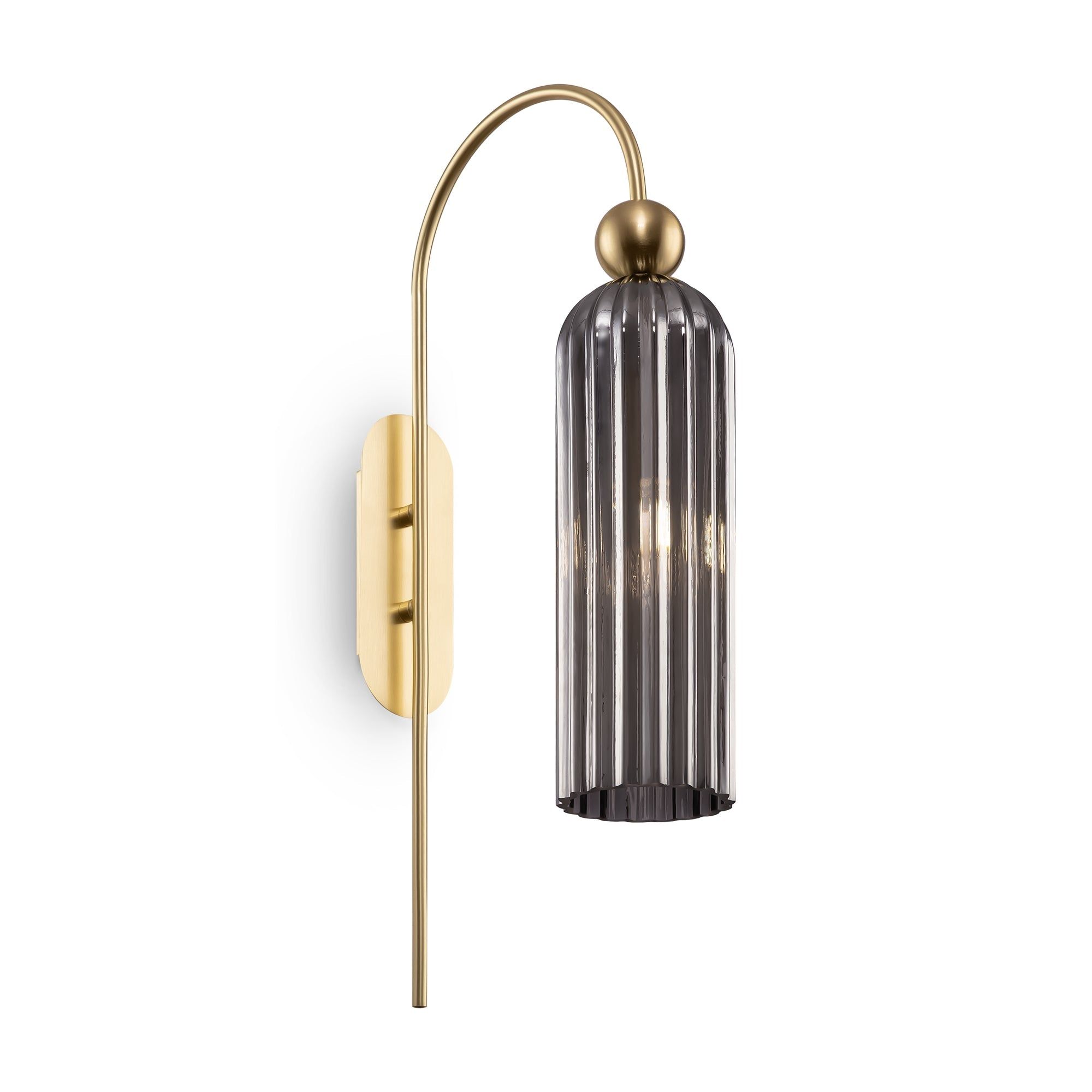 Vintage Antique Wall Lamp - Brass & Grey/Brass & Cognac/Brass & White Finish IP20 - Perfect for Living Room, Bedroom, or Hallway Decor