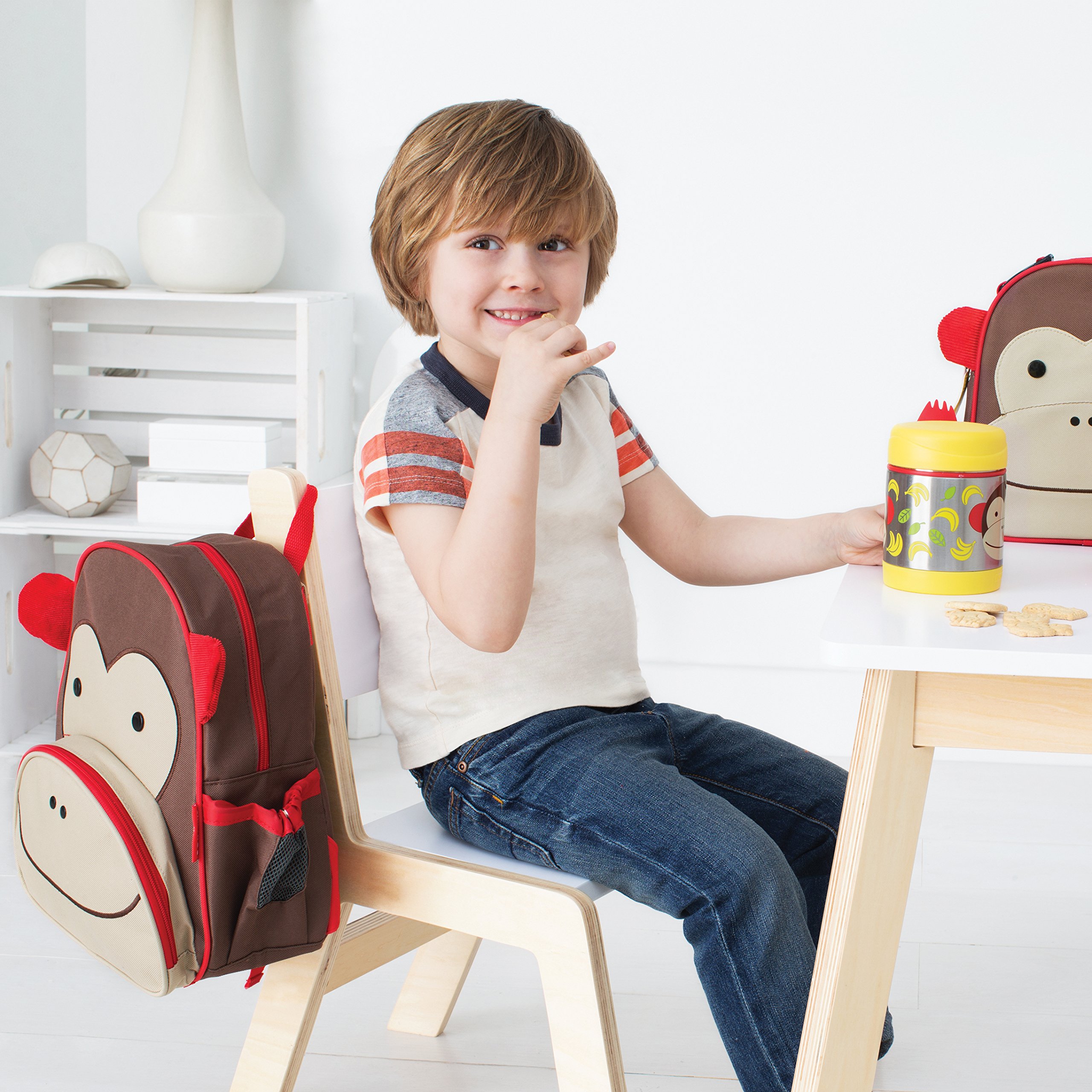 Skip Hop Toddler Backpack - 12 Inch Cute Monkey Design School Bag for Boys & Girls | Perfect for Preschool, Kindergarten, Daycare & Travel Accessories