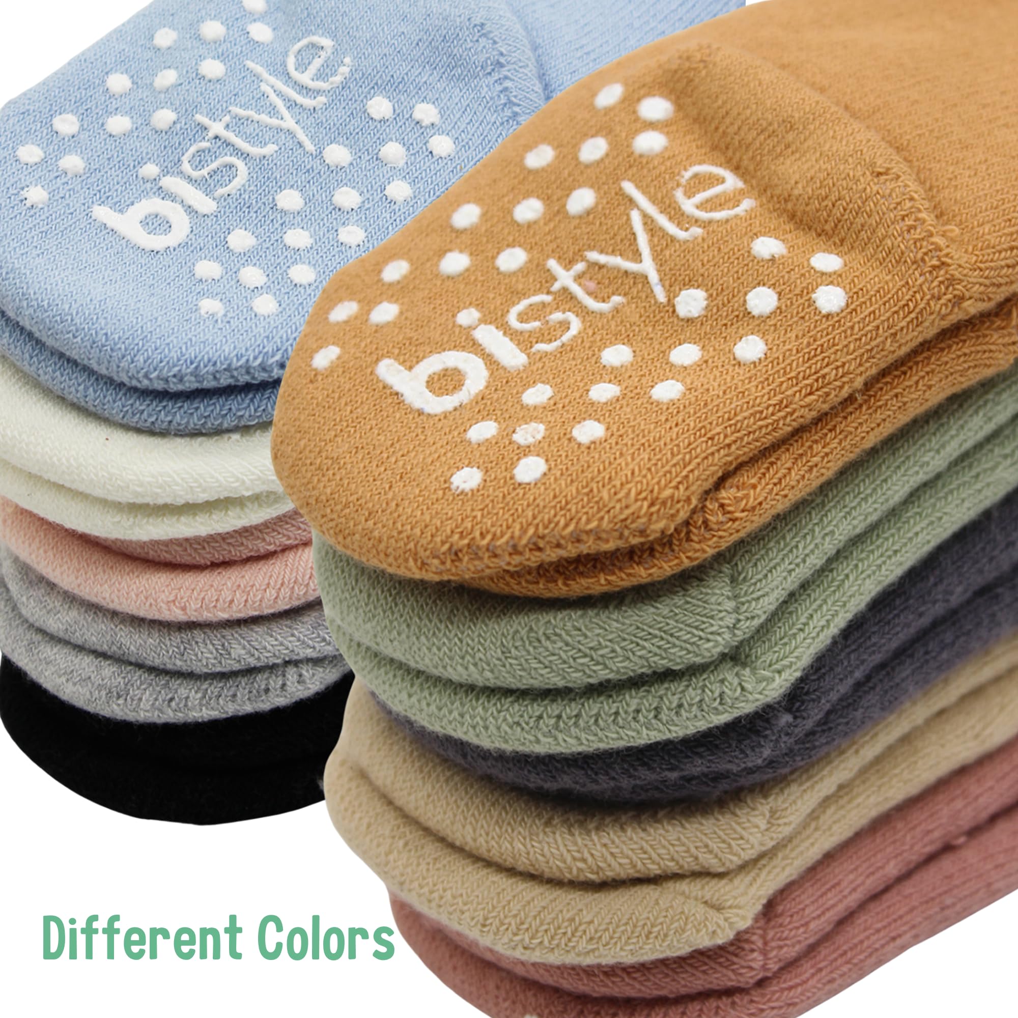Bistyle Baby Girls Thick Warm Soft Organic Cotton Tights & Leggings | Non-Slip Pantyhose for Newborns, Infants & Toddlers | Perfect for Winter, Playtime & Everyday Comfort