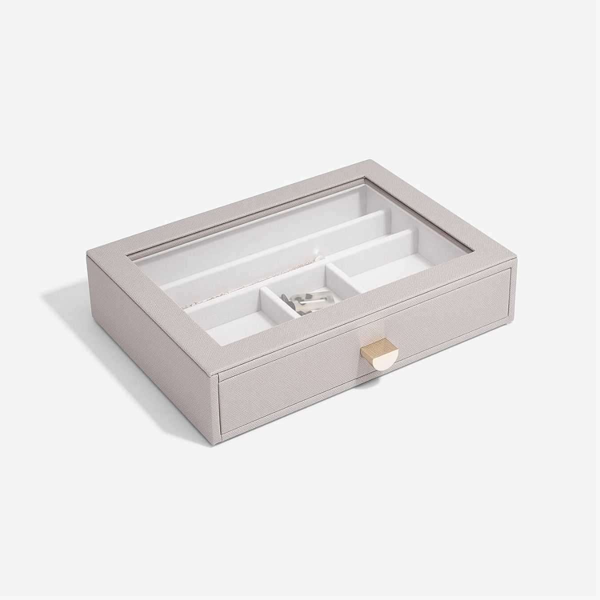Elegant Classic Jewelry Box with Display Drawer - Perfect for Organizing Necklaces, Rings & Earrings - Ideal for Gift, Home Decor & Travel Storage
