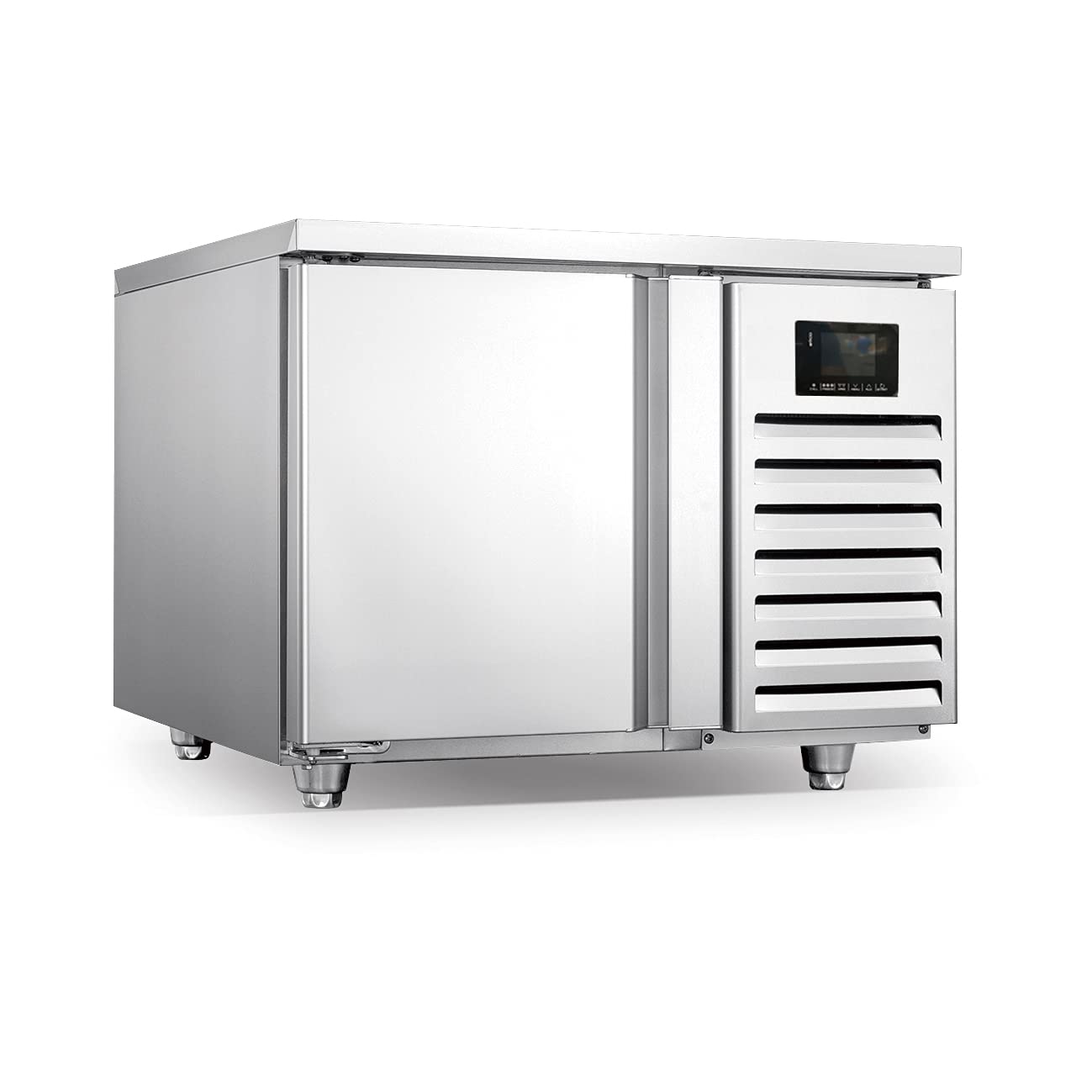 Kolice Commercial 110V 60Hz US 3-Tray Blast Chiller & Freezer for Ice Cream, Chicken, Fish, Desserts - Fast Cooling Chest Freezer for Restaurants, Bakeries & Food Businesses