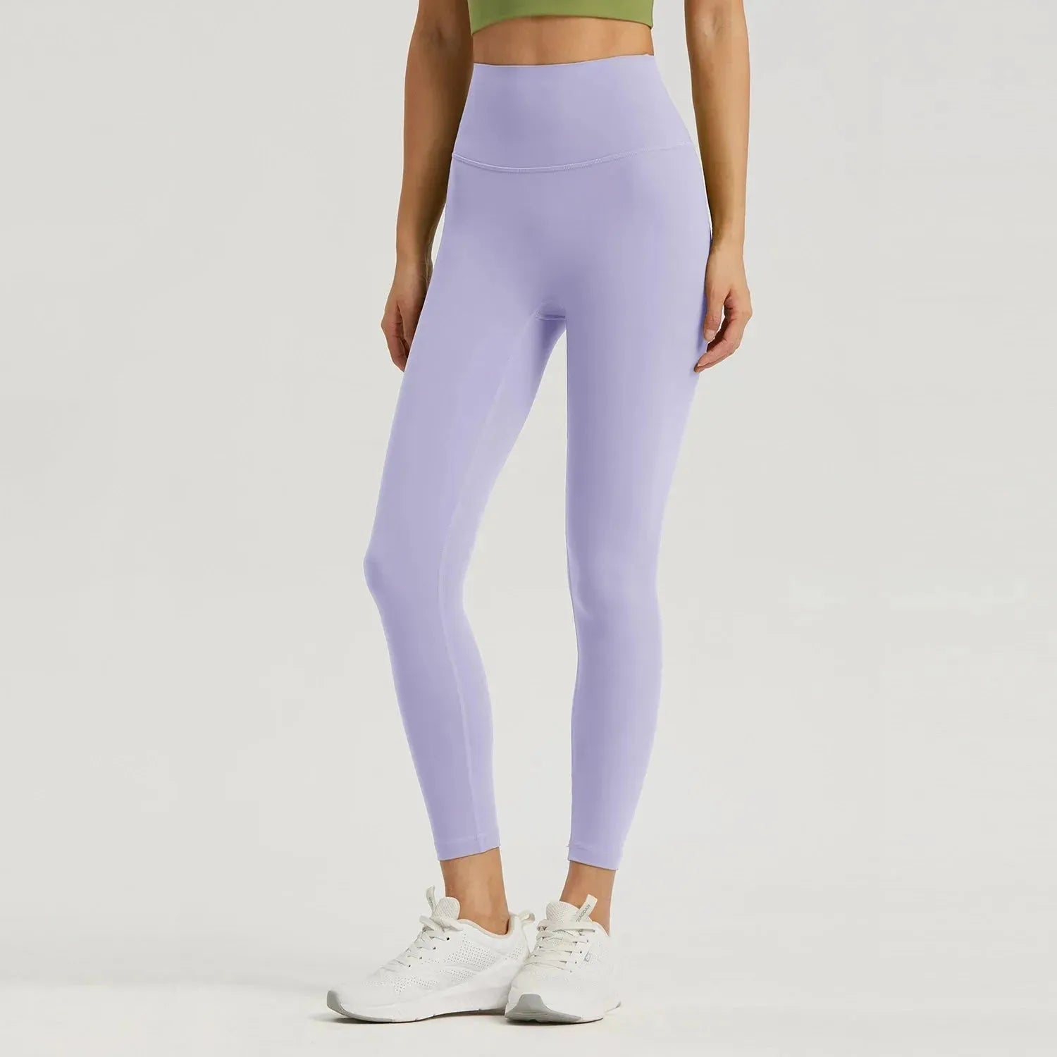 Vnazvnasi Women's High Waist Sports Leggings - Skin-Friendly Fabric, Anti-Curl Design with Inner Pocket - Perfect for Running, Yoga & Climbing Workouts