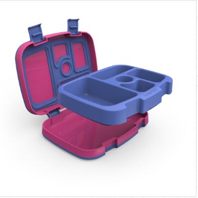 Bentgo Kids Lunch Box - Leak-Proof, BPA-Free, 5-Compartment Meal Container for School, Travel & Picnics - Bright Fuchsia Color