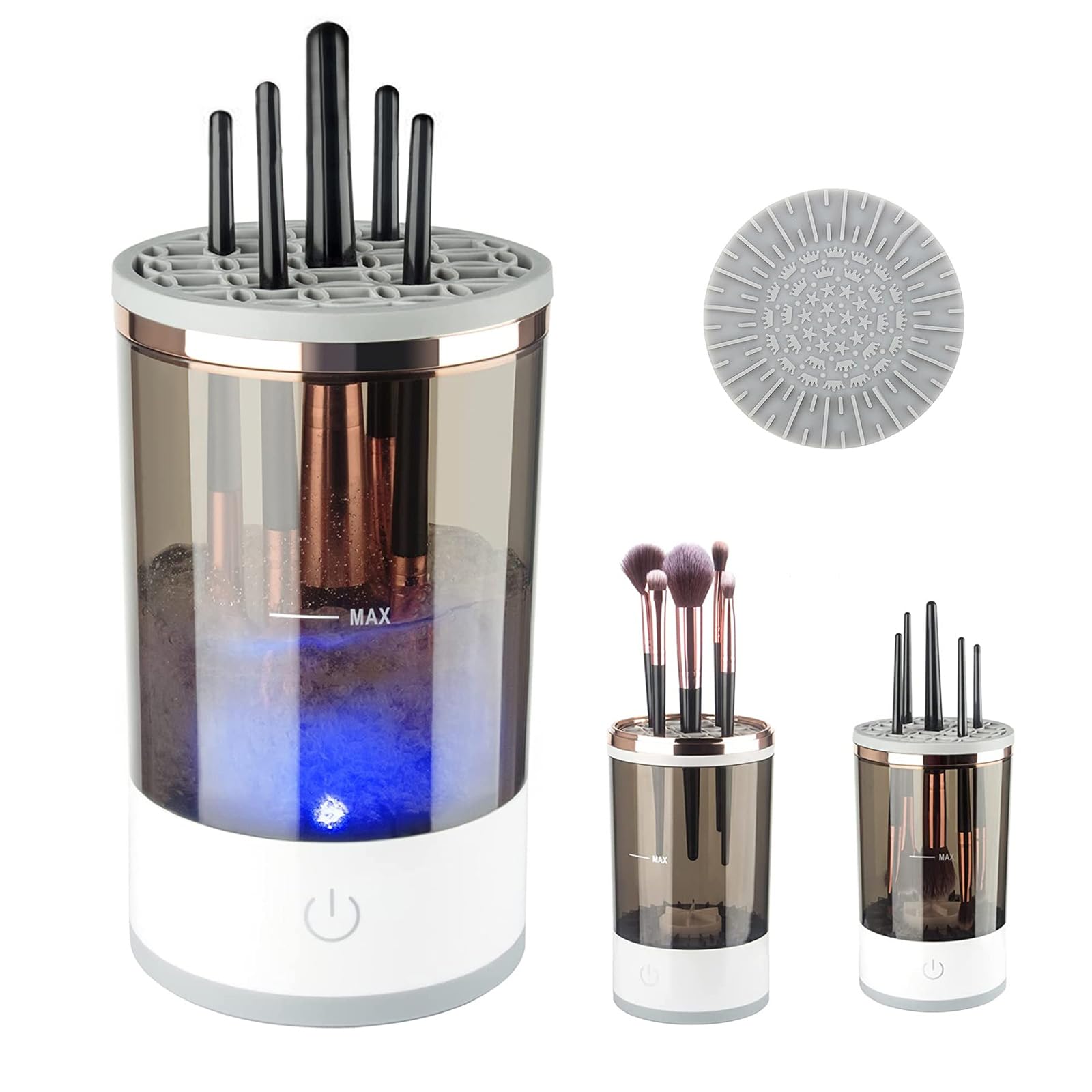 IGIA CYCLONE Makeup Brush Cleaner - Professional Silicone Brush Cleaning Tool for Cosmetics, Foundation, Eyeshadow, and Blush Brushes - Perfect for Home and Salon Use