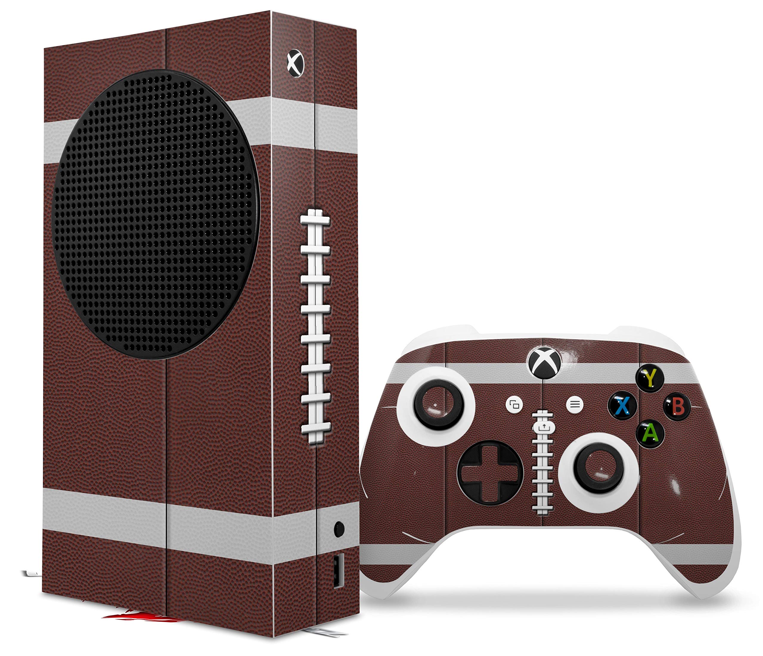 WraptorSkinz Vinyl Wrap Decal for XBOX Series S Console & Controller - Custom Football Design | Perfect for Gaming Setups & Personalization (Console Not Included)