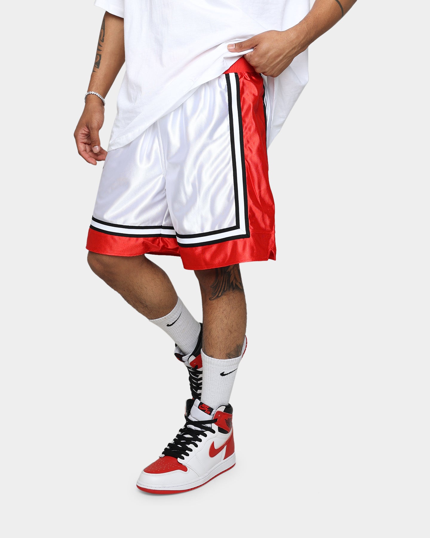 19Nine UNLV Legacy Basketball Shorts for Men - White - Comfortable & Breathable for Sports & Casual Wear