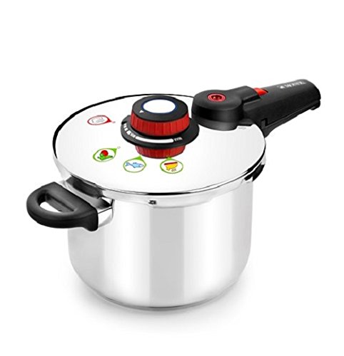 Premium Braisogona Monix Selecta 4L Stainless Steel Pressure Cooker - Fast Cooking, Durable & Safe for Home Kitchen | Perfect for Soups, Stews & Meal Prep