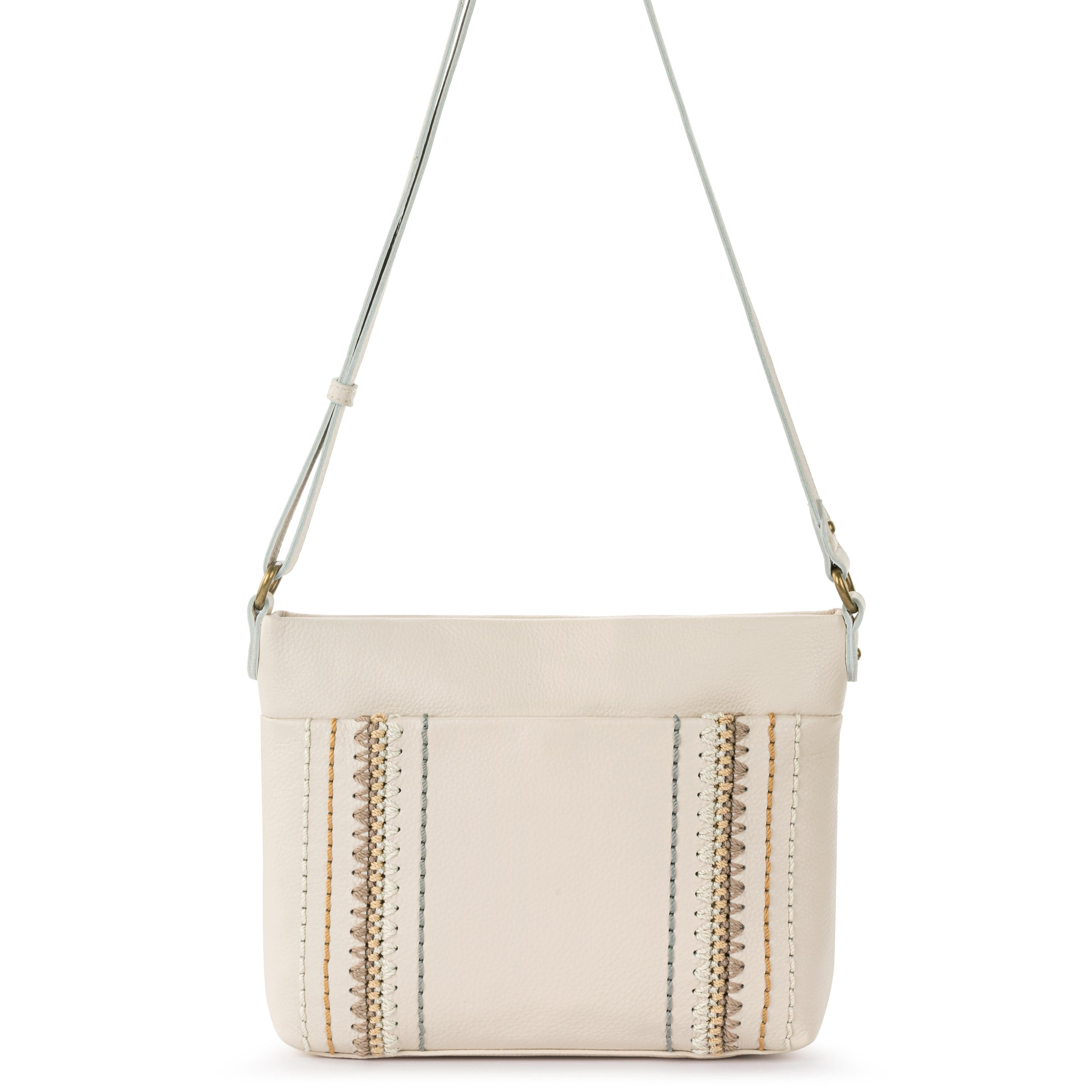 Melrose Crossbody Leather Bag - Stone Neutral Seminyak Style - Perfect for Travel, Shopping & Everyday Use