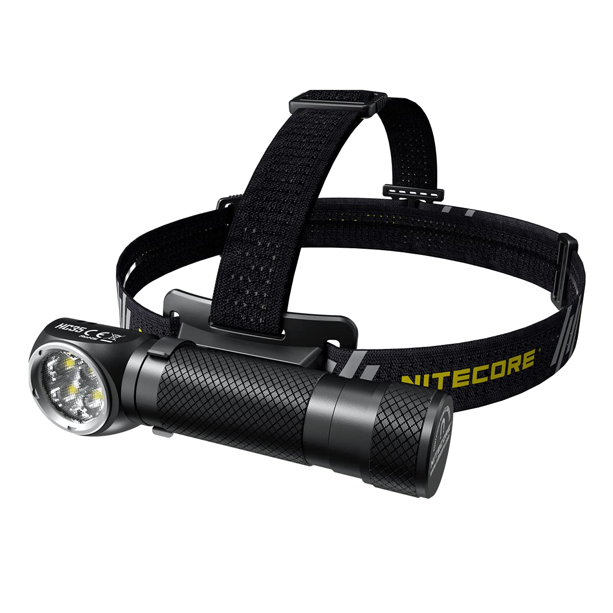 Nitecore HC35 Rechargeable LED Headlamp 2700 Lumen with Battery & NB5000 5000mAh Power Charger - Waterproof Headlight for Camping, Hiking, Running, and Outdoor Adventures