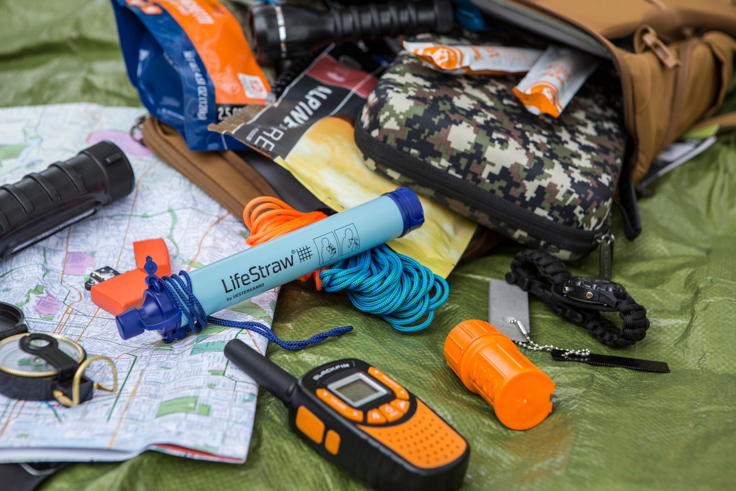 LifeStraw Personal Water Filter - Portable Survival Straw for Hiking, Camping, Travel & Emergency Preparedness | Purify Streams, Lakes & Tap Water Anywhere